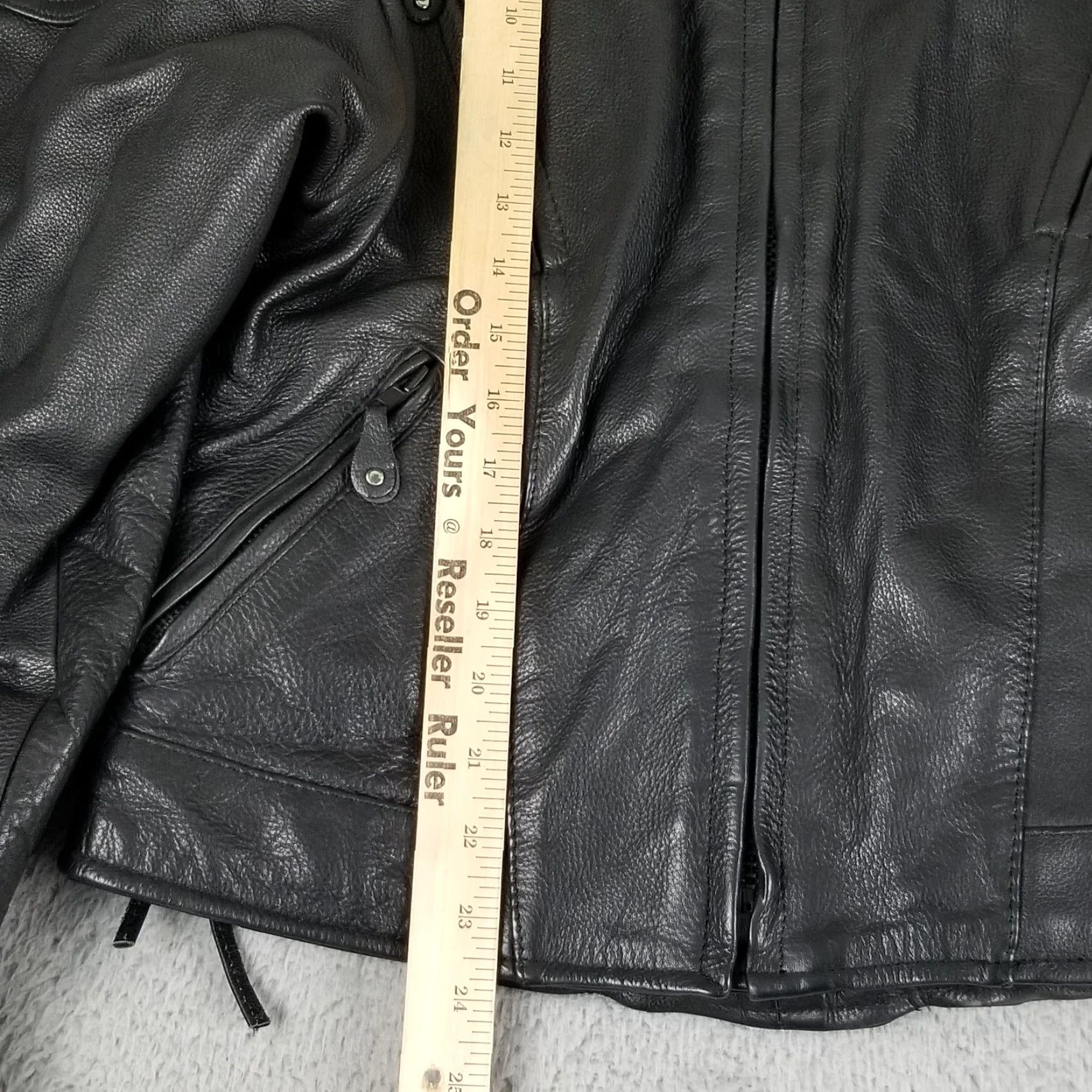 Vintage VINTAGE Leather Jacket Unik Ultra Black Leather Short Jacket Women Large Motorcycle Style Size L / US 10 / IT 46 - 6 Thumbnail