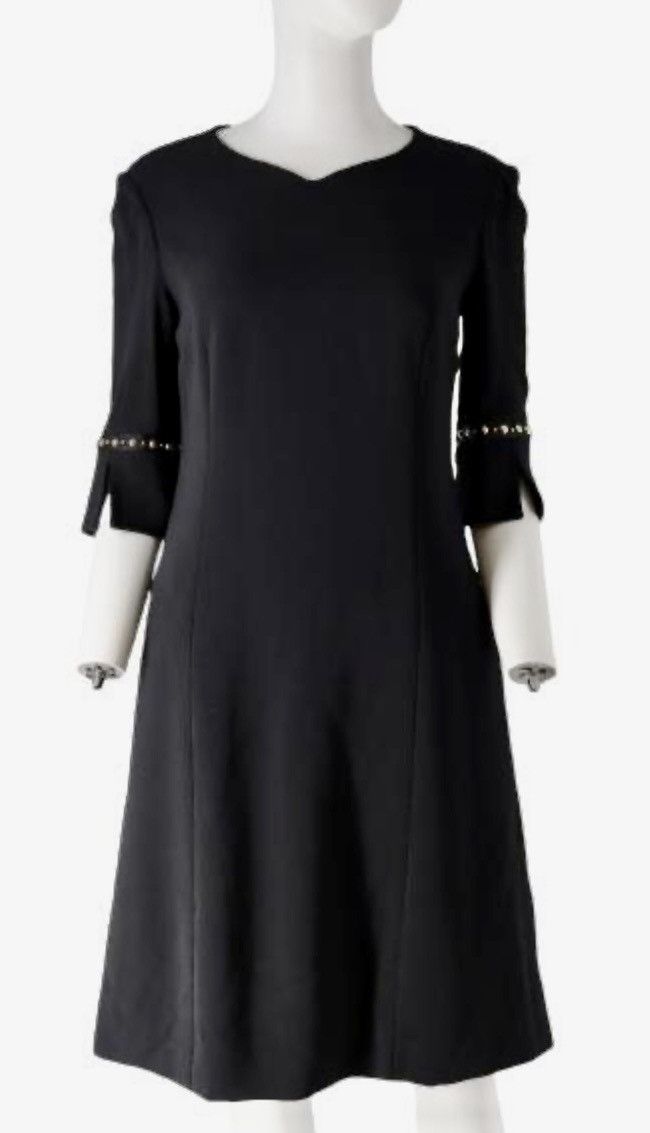 Versace Versace 🇮🇹 Black Stud Sleeve Mini Cocktail Dress Italy 38 NWT Size XS / US 0-2 / IT 36-38 - 9 Thumbnail