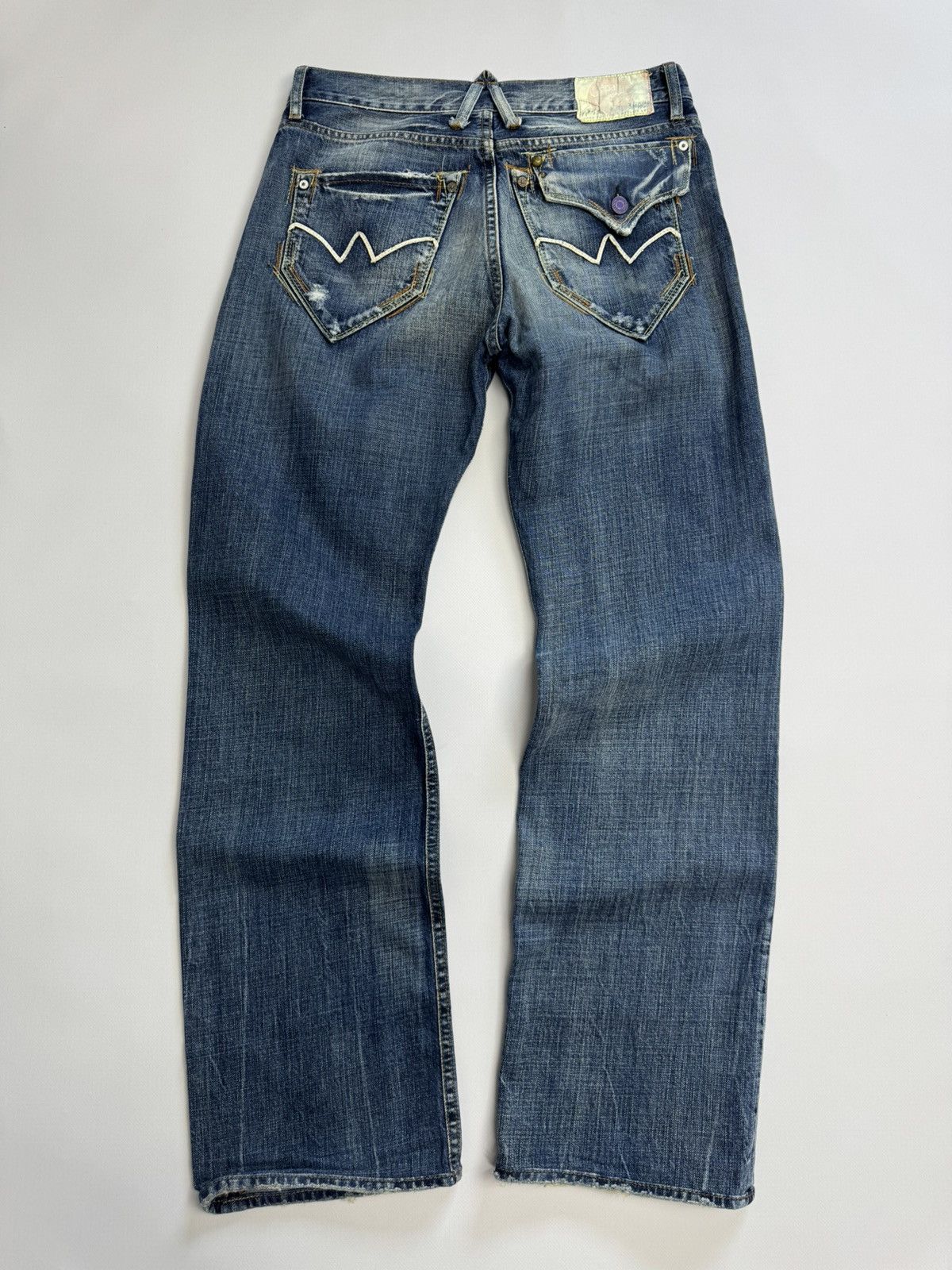 Japan Rags Japan Rags Vintage Wash Denim Japanese Archive Fit Y2K Size US 30 / EU 46 - 8 Thumbnail