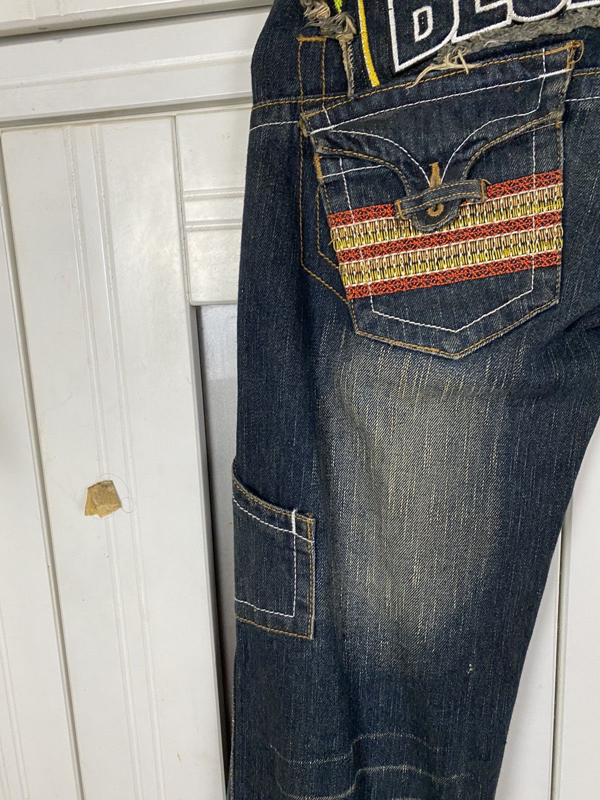 Japanese Brand ✅️Vintage Double Waist Denim Blue Moon Blue Size US 30 / EU 46 - 10 Thumbnail