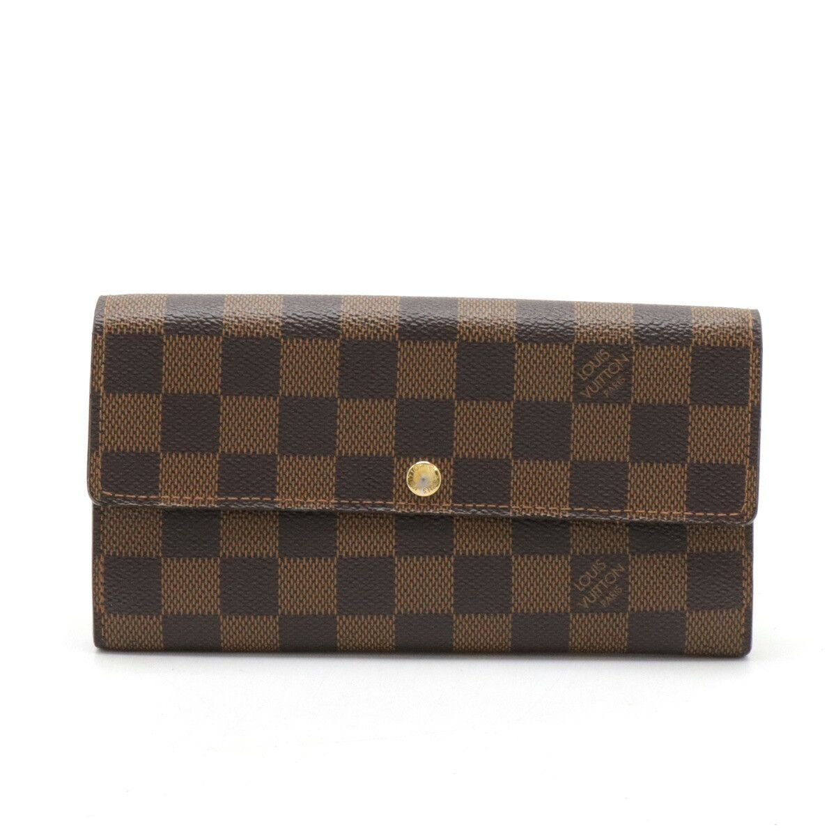 Louis Vuitton Louis Vuitton Louis Vuitton Damier Portefeuille Sarah Wallet Canvas Long Wallet N61734 Size ONE SIZE - 1 Thumbnail