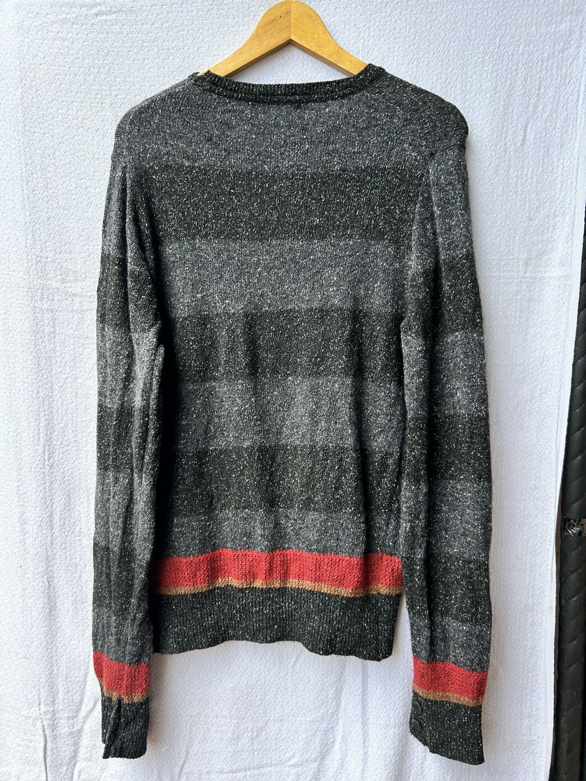 If Six Was Nine × Japanese Brand 💸BINDINGOFFER💸Kinloch Anderson Striped Knitt Longsleeve Size US L / EU 52-54 / 3 - 2 Thumbnail