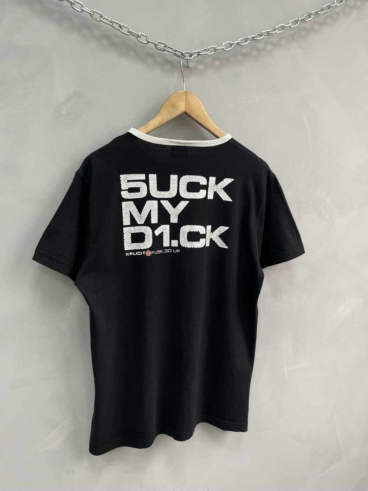 Designer Vintage Fishbone Suck My Dick Xplicit Layered Tee Sz XL Size US L / EU 52-54 / 3 - 9 Thumbnail