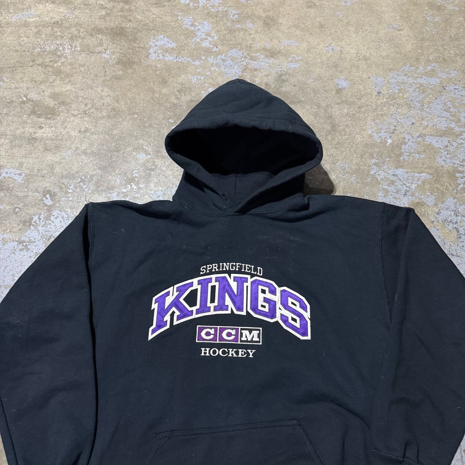 Ccm Vintage Springfield Kings CCM Hockey Hoodie Sz L Size US L / EU 52-54 / 3 - 1 Thumbnail