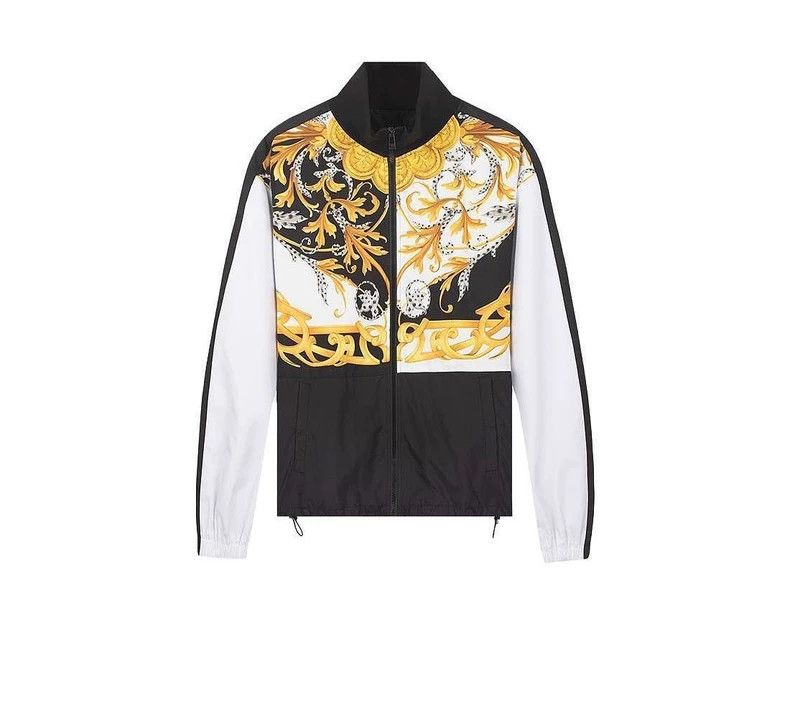 Versace Versace Baroque print zip-up stand-up collar jacket coat Size US M / EU 48-50 / 2 - 1 Thumbnail