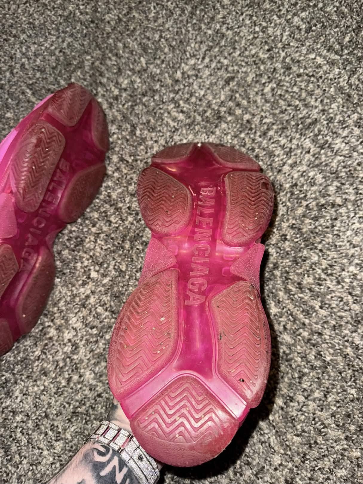 Balenciaga Balenciaga Triple S Hot Pink Size US 9 / EU 42 - 4 Thumbnail
