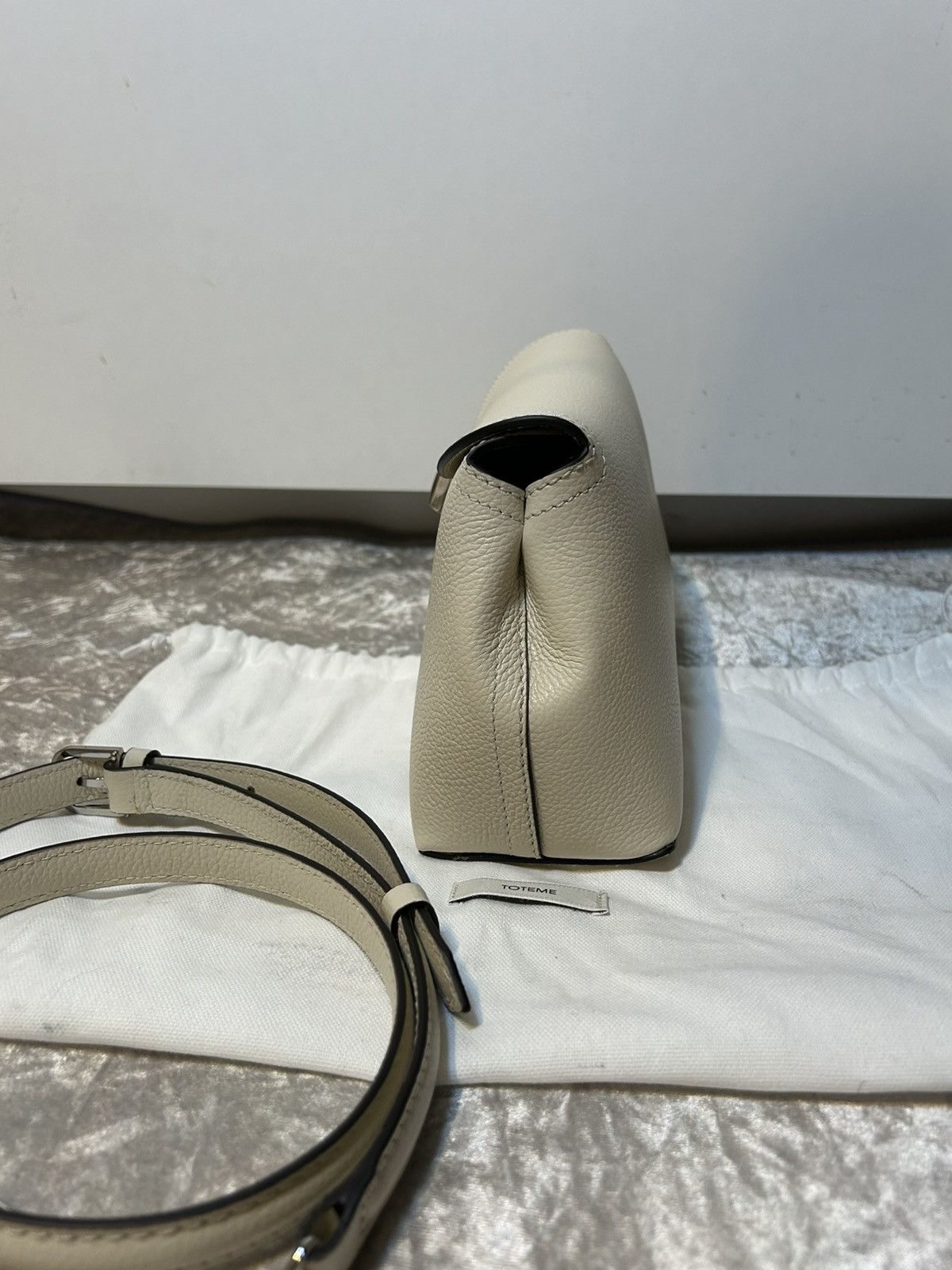 Toteme Totême T-Lock Clutch White Size ONE SIZE - 15 Thumbnail