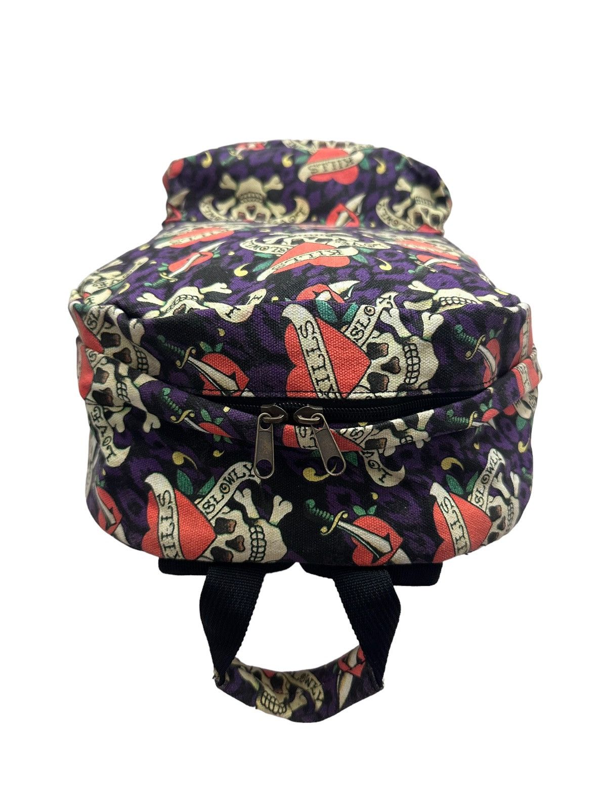 Ed Hardy RARE ‼️ Ed Hardy "Love Kills Slowly" OVP Backpack Size ONE SIZE - 6 Thumbnail