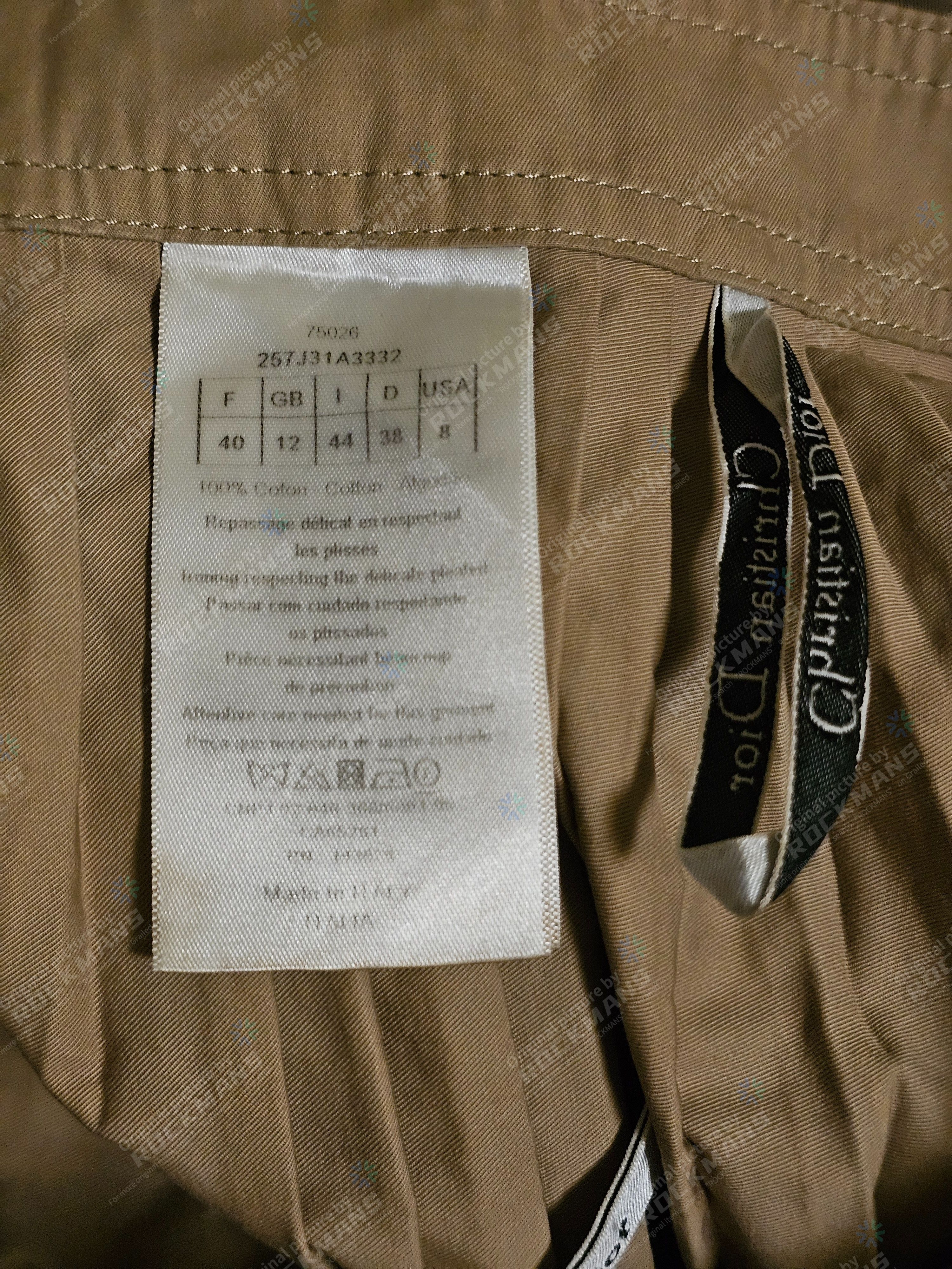 Dior Dior Pleated Cotton Maxi Wrap Skirt in Natural Size 40 Size S / US 4 / IT 40 - 9 Thumbnail