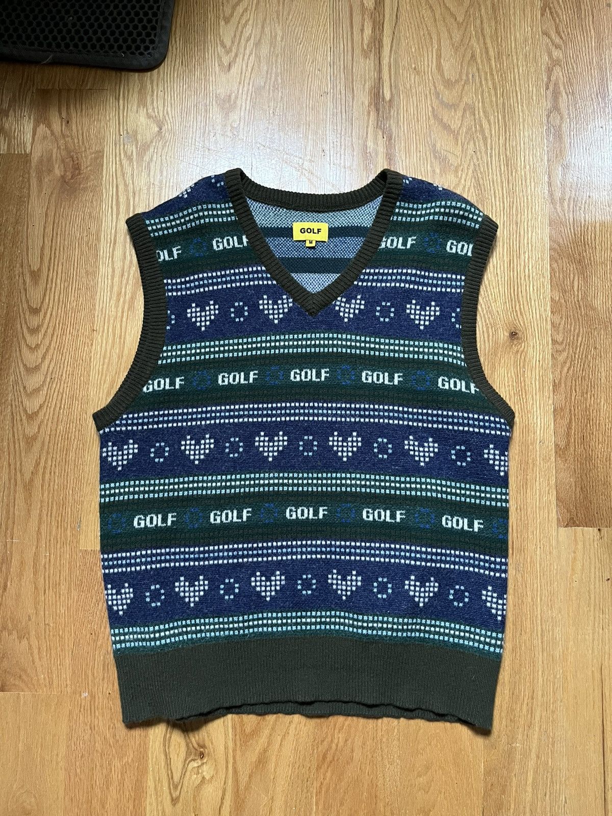 Golf Wang Golf Wang Digital Hearts Sweater Vest Size US M / EU 48-50 / 2 - 7 Thumbnail