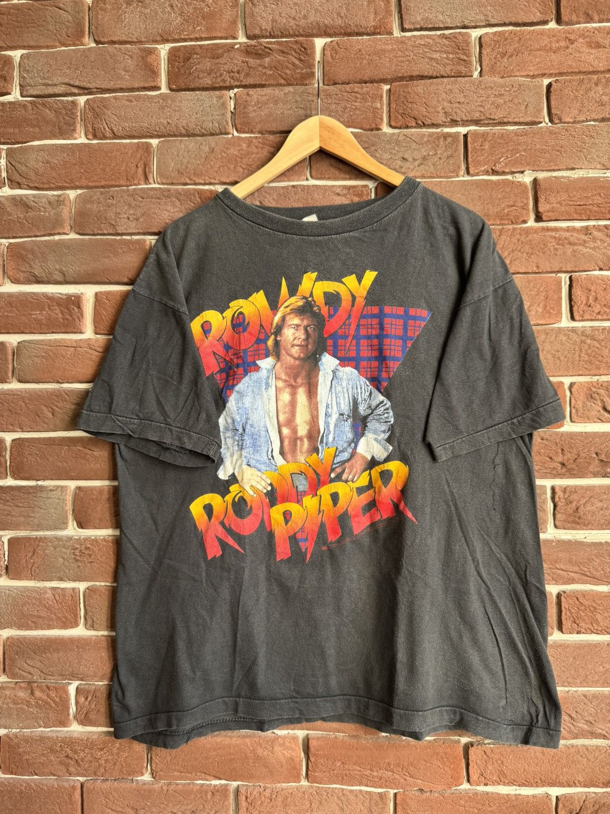 Vintage 1991 Vintage 90s WWF Roddy Piper Wrestling Grail Rampage Size US XL / EU 56 / 4 - 1 Thumbnail
