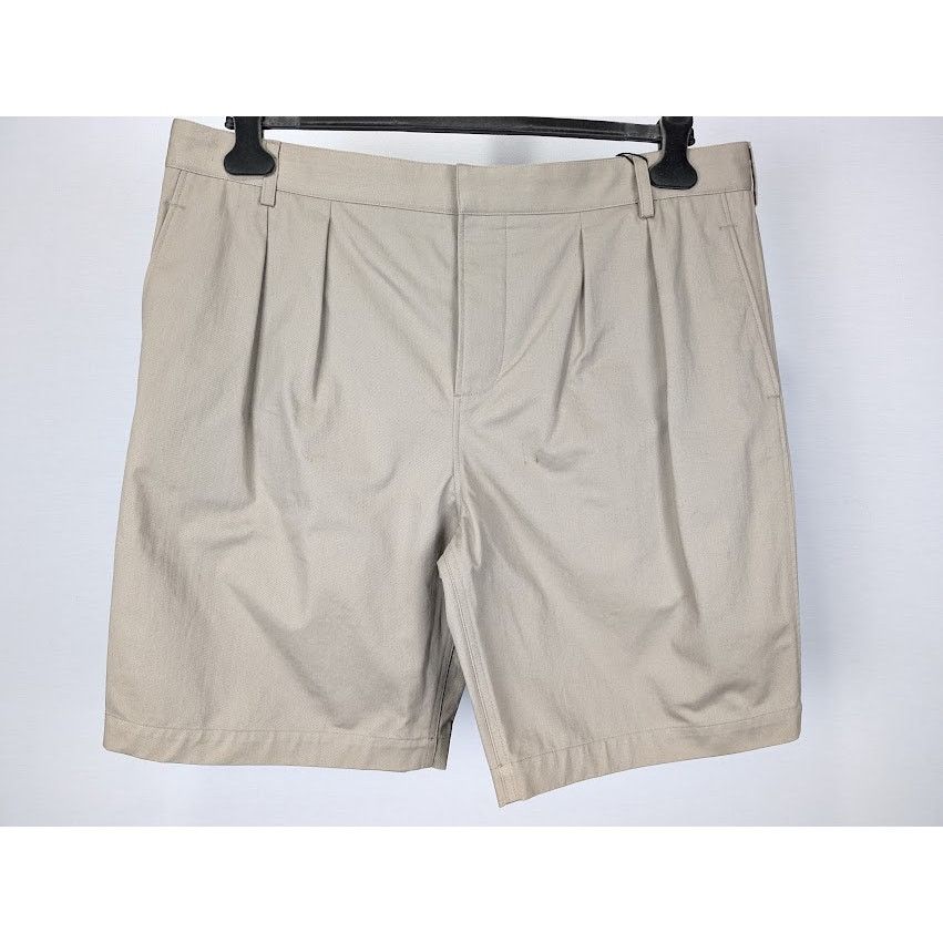 Saint Laurent Paris o1rshd1 Pleated Chino Bermuda Shorts Cotton Serge in Beige Size US 40 / EU 56 - 2 Thumbnail