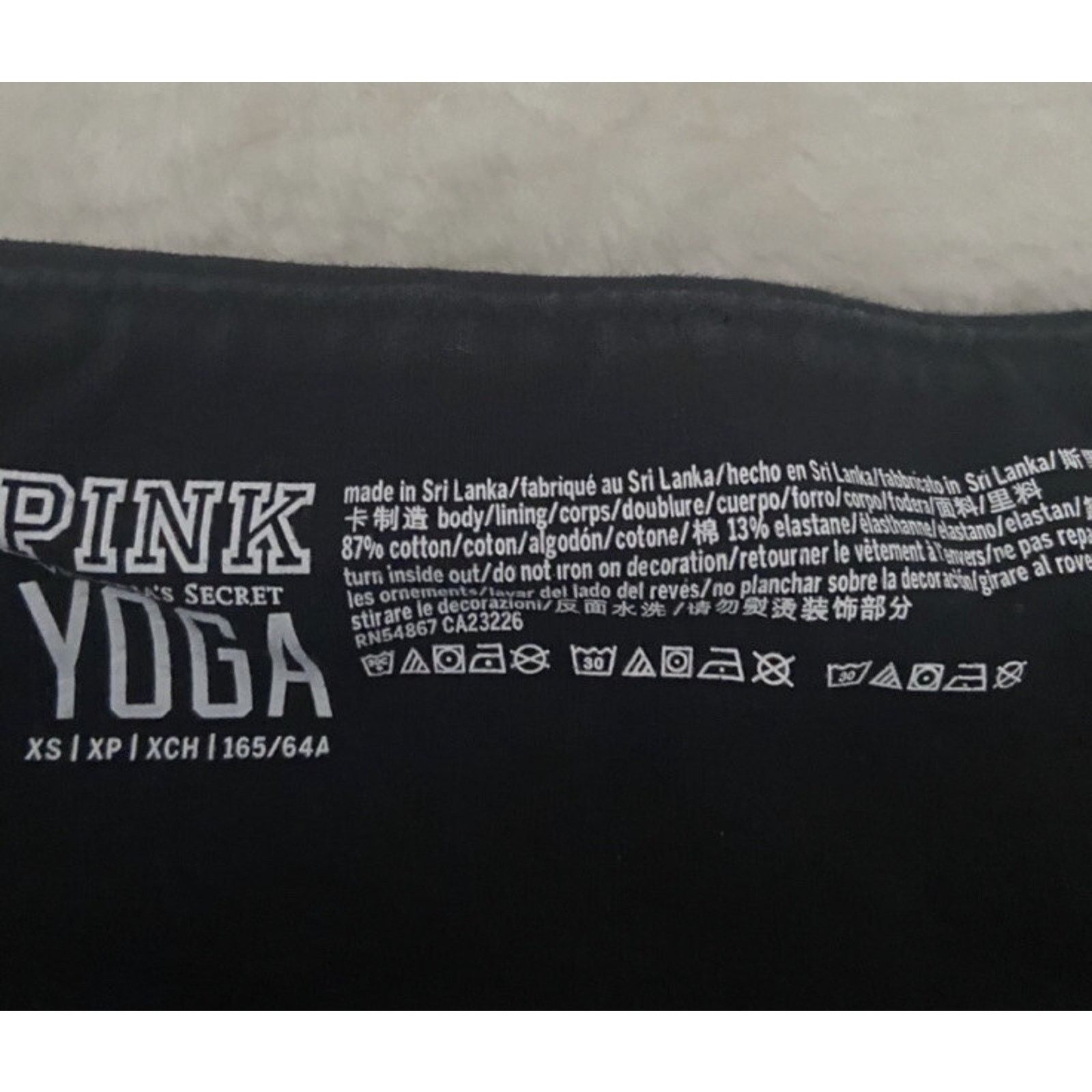 Victoria's Secret PINK Victorias Secret Black Leggings Yoga Snowflake Lounge Size 24" / US 00 / IT 34 - 3 Thumbnail
