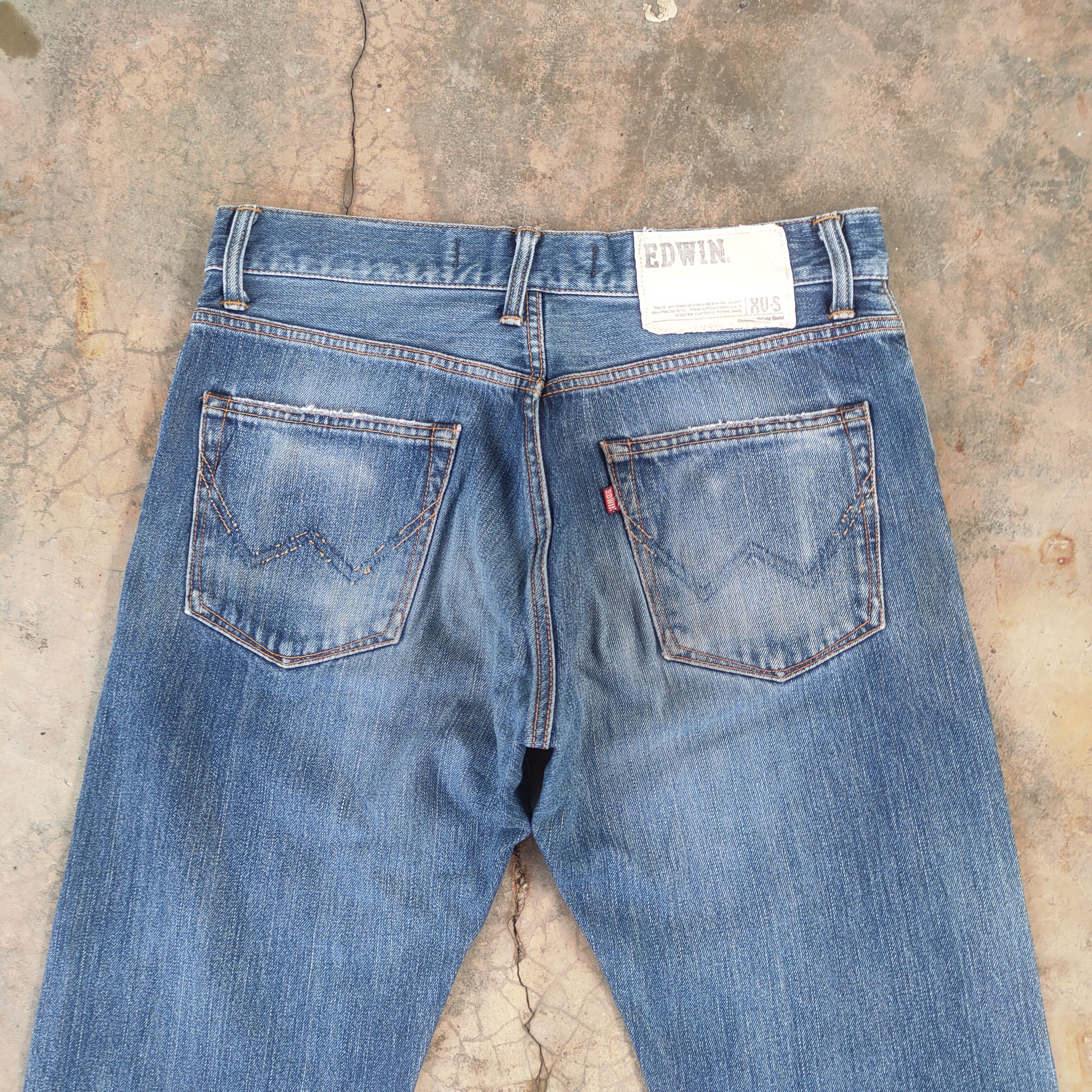 Edwin × Vintage W33 VINTAGE EDWIN XV FADED DISTRESSED JEAN PANTS Size US 33 - 9 Thumbnail