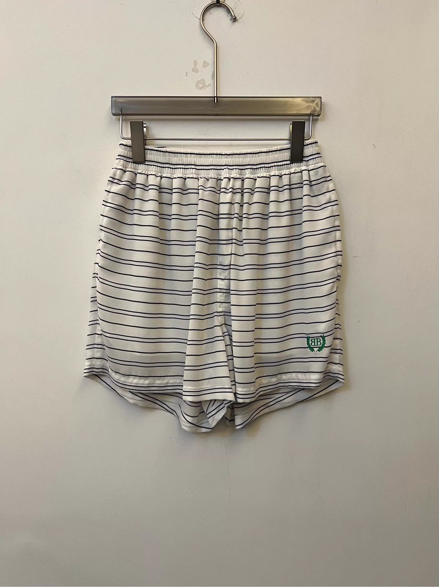 Balenciaga Balenciaga 25Fall Nylon Striped Embroidered Logo Shorts 34 Size 25" / US 0 / IT 36 - 1 Thumbnail