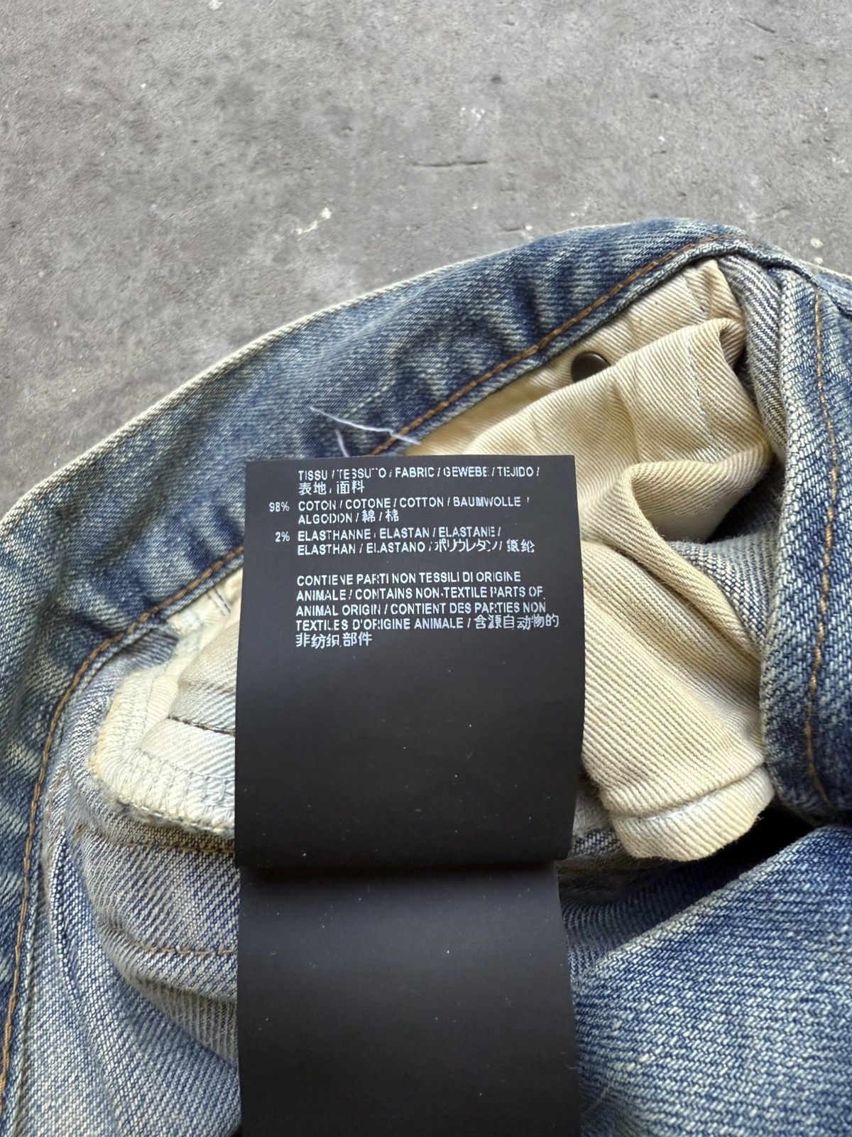 Saint Laurent Paris SS19 Saint Laurent blue distressed crash denim jeans Size US 28 / EU 44 - 15 Thumbnail