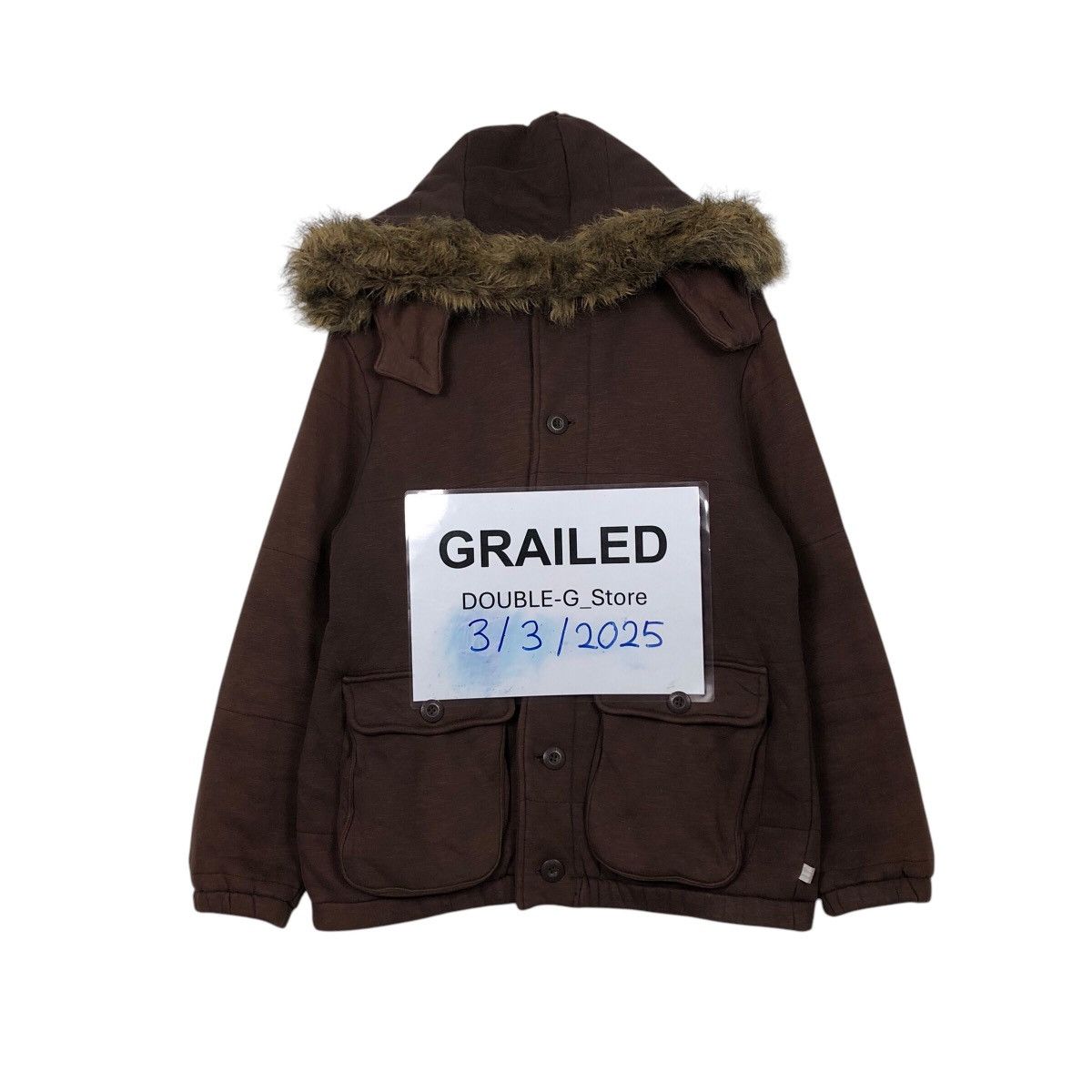 Japanese Brand × Woolrich Woolen Mills 📌Vintage Bomber Jacket Worker Woolrich Fur Hoodie Blanket Size US M / EU 48-50 / 2 - 1 Thumbnail