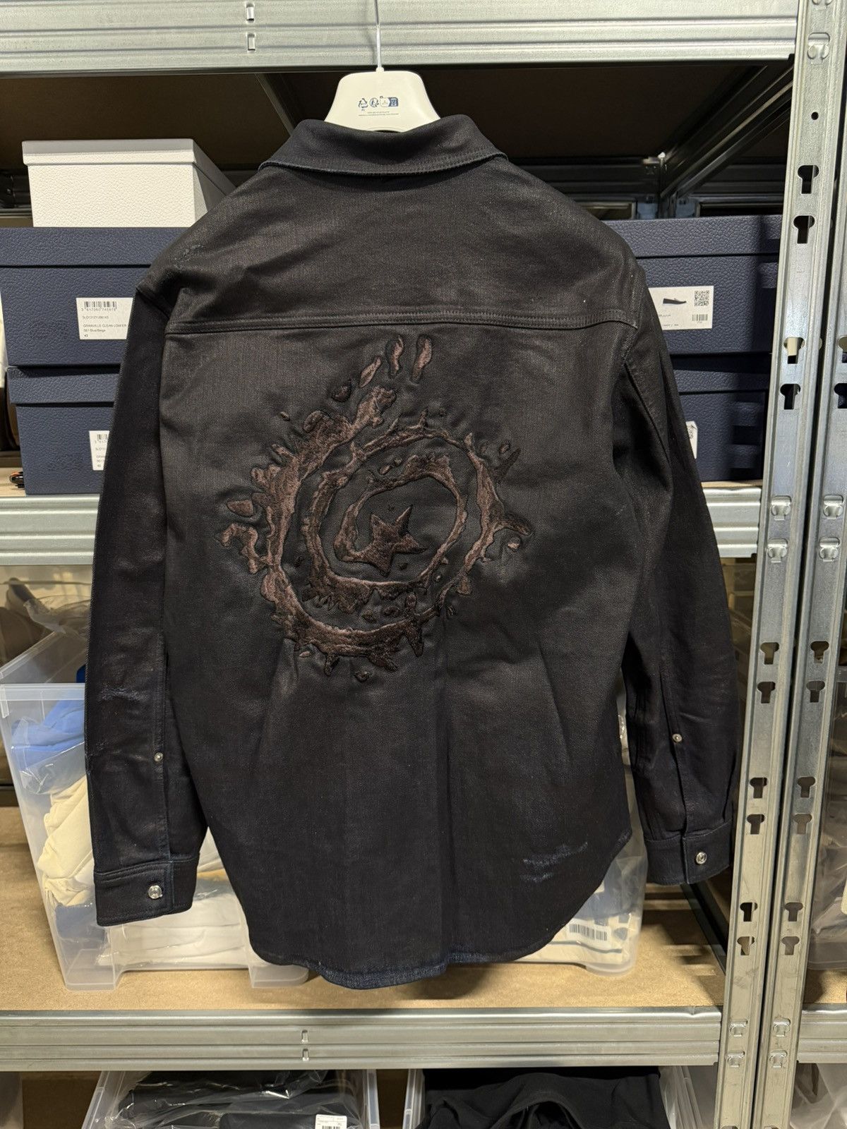 Dior × Travis Scott Dior x Travis Scott Waxed Distressed Overshirt Jacket 2400$ Size US M / EU 48-50 / 2 - 2 Thumbnail