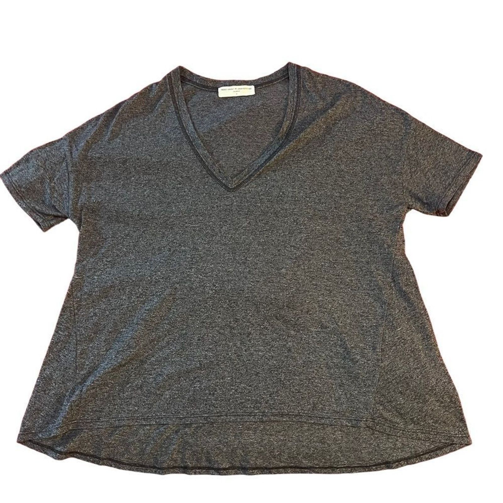 Urban Outfitters Project Social T Urban Outfitters T-Shirt Medium Gray V-Neck Size M / US 6-8 / IT 42-44 - 2 Thumbnail