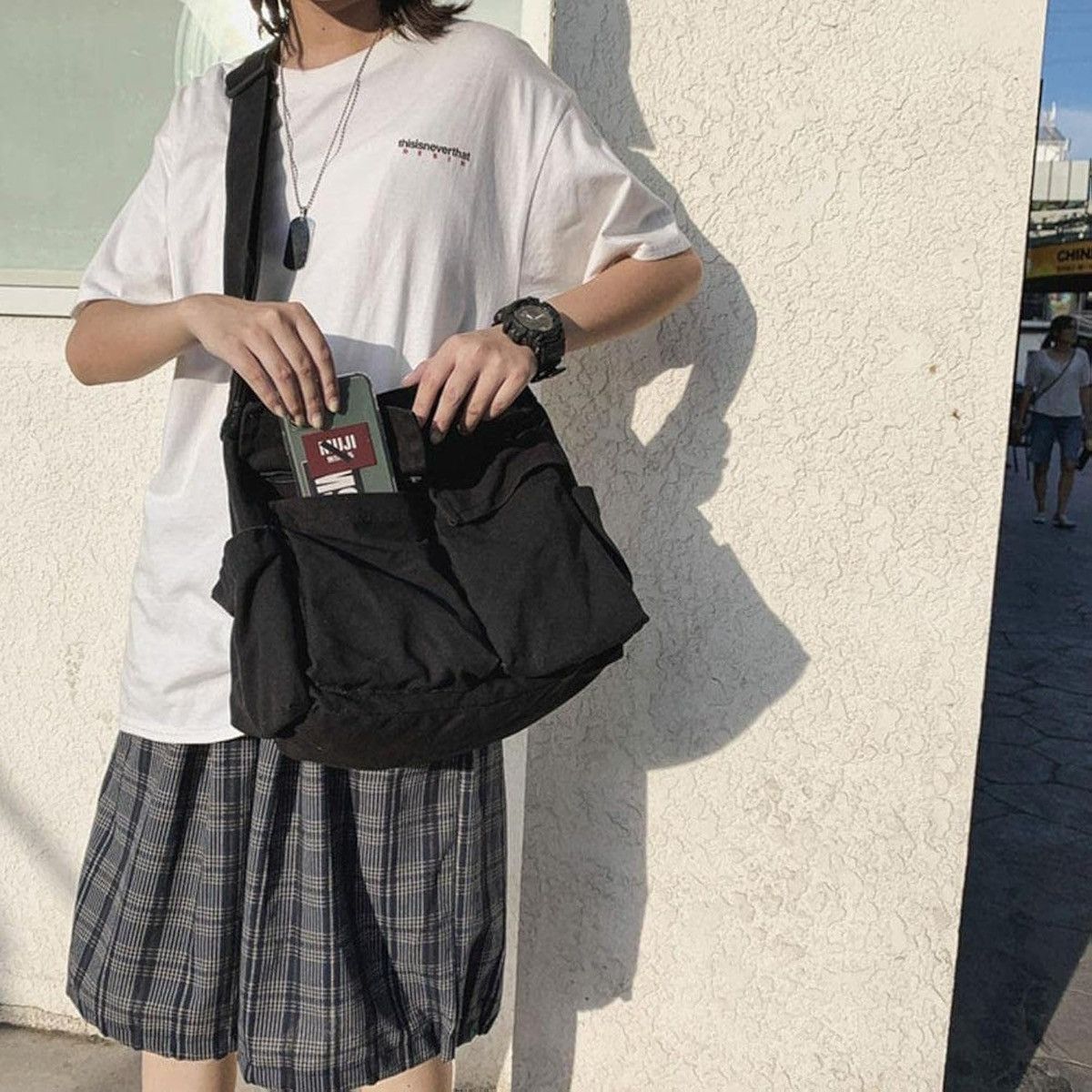 Vintage Streetwear Cargo Bag Size ONE SIZE - 2 Thumbnail