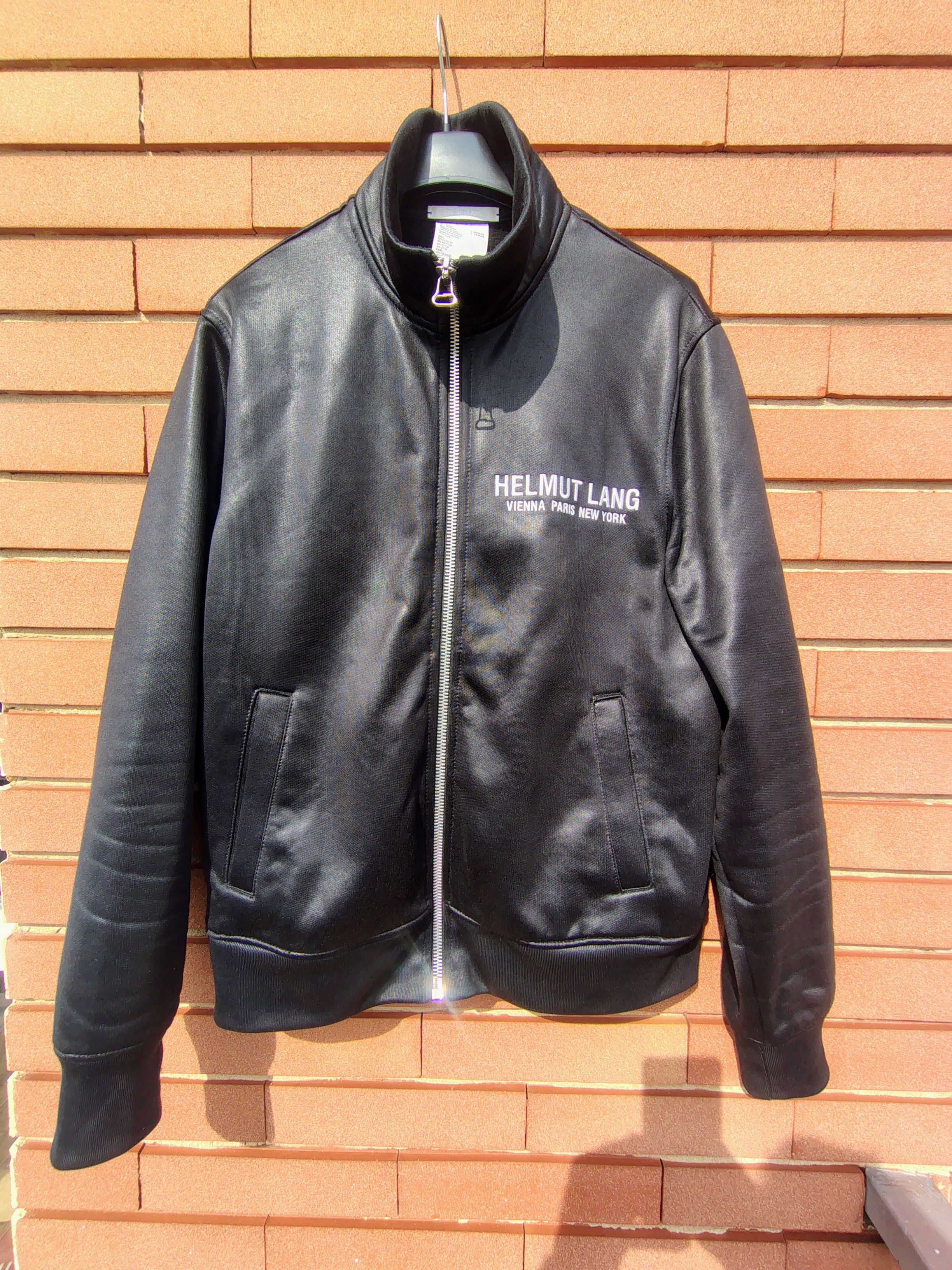 Helmut Lang Leather lookalike track jacket Size US M / EU 48-50 / 2 - 1 Thumbnail
