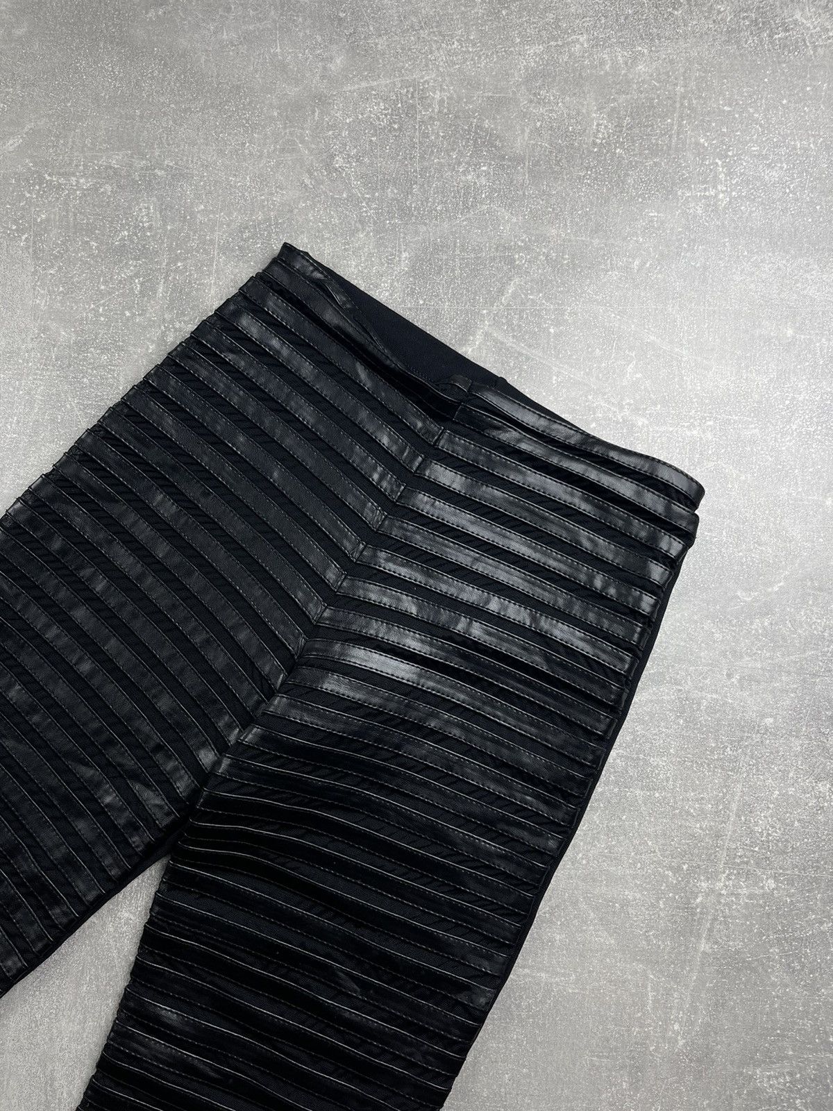 Other Sagite Paris Avant Garde Textured Ribbed Pants Black Size S Size 28" / US 6 / IT 42 - 5 Thumbnail