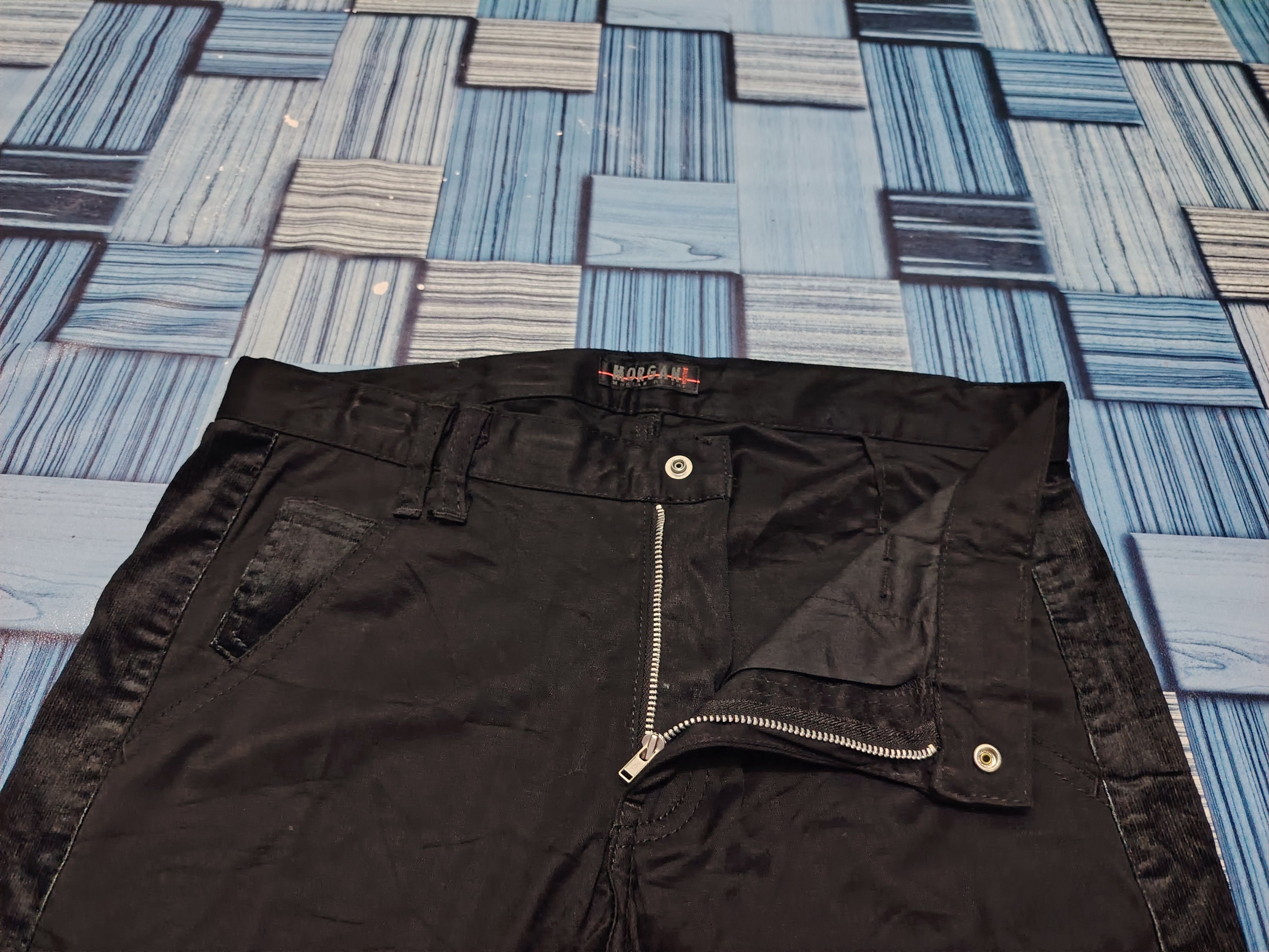 Morgan Homme Japanese Morgan Homme Lining Corduroy Black Pants Size US 31 - 8 Thumbnail