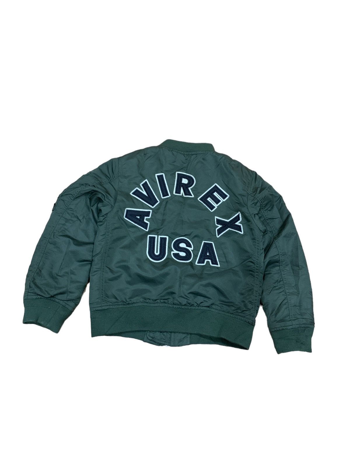Avirex AVIREX JUNIOR BOMBER JACKET METALLIC GREEN US MARINE Size US XXS / EU 40 - 1 Thumbnail