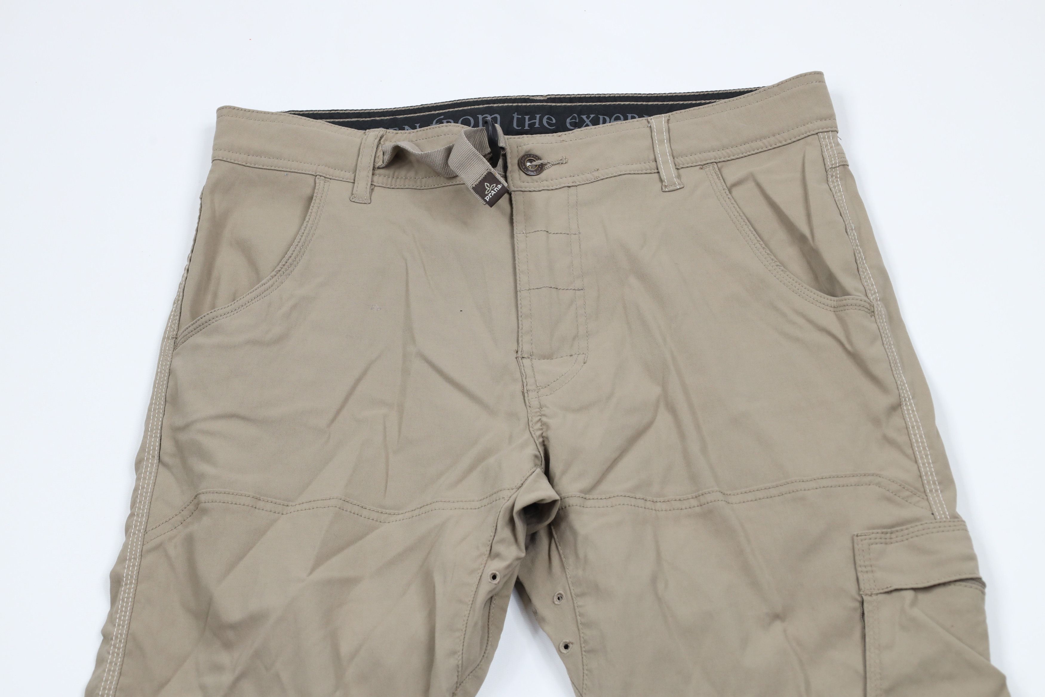 Prana × Vintage prAna Breathe Belted Stretch Zion 2 Hiking Pants Beige Size US 32 / EU 48 - 2 Thumbnail