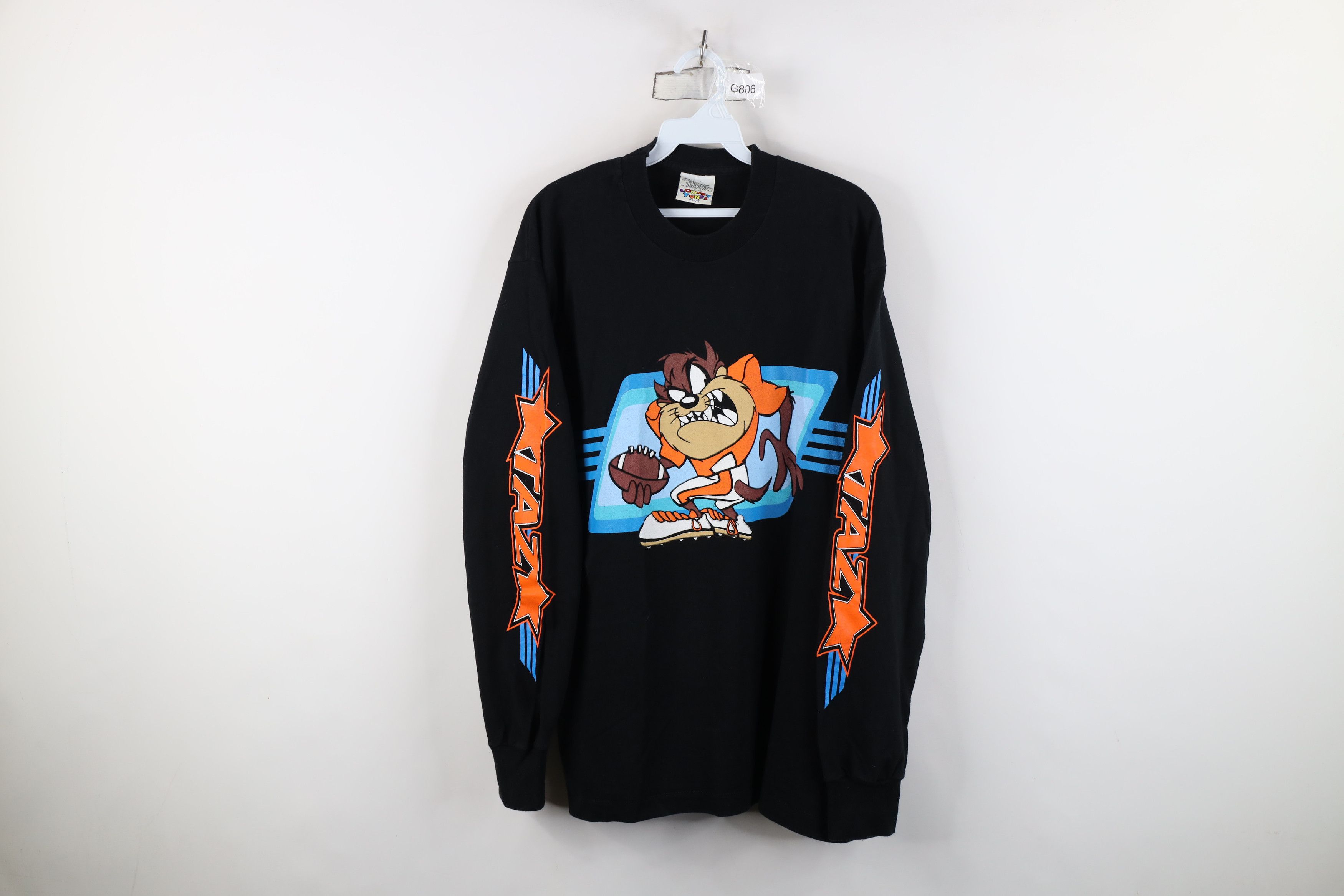Vintage Vintage 90s Looney Tunes Tazmanian Devil Long Sleeve T-Shirt Size US M / EU 48-50 / 2 - 1 Thumbnail