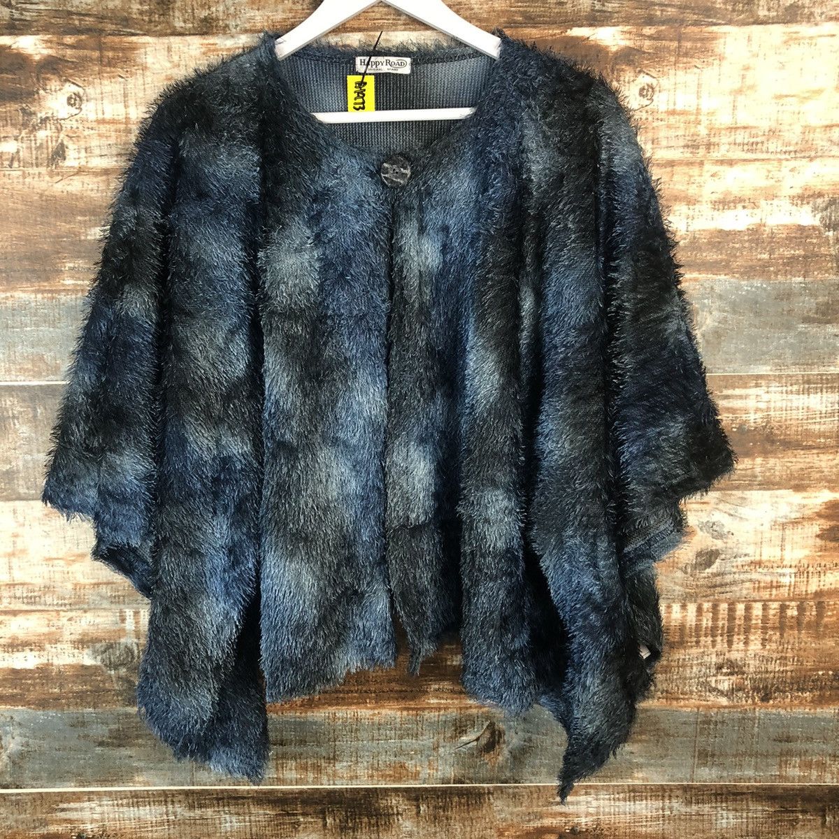 Homespun Knitwear × Japanese Brand Happy Road Blue Mohair fur Cloaks #A1973 Size US M / EU 48-50 / 2 - 3 Thumbnail