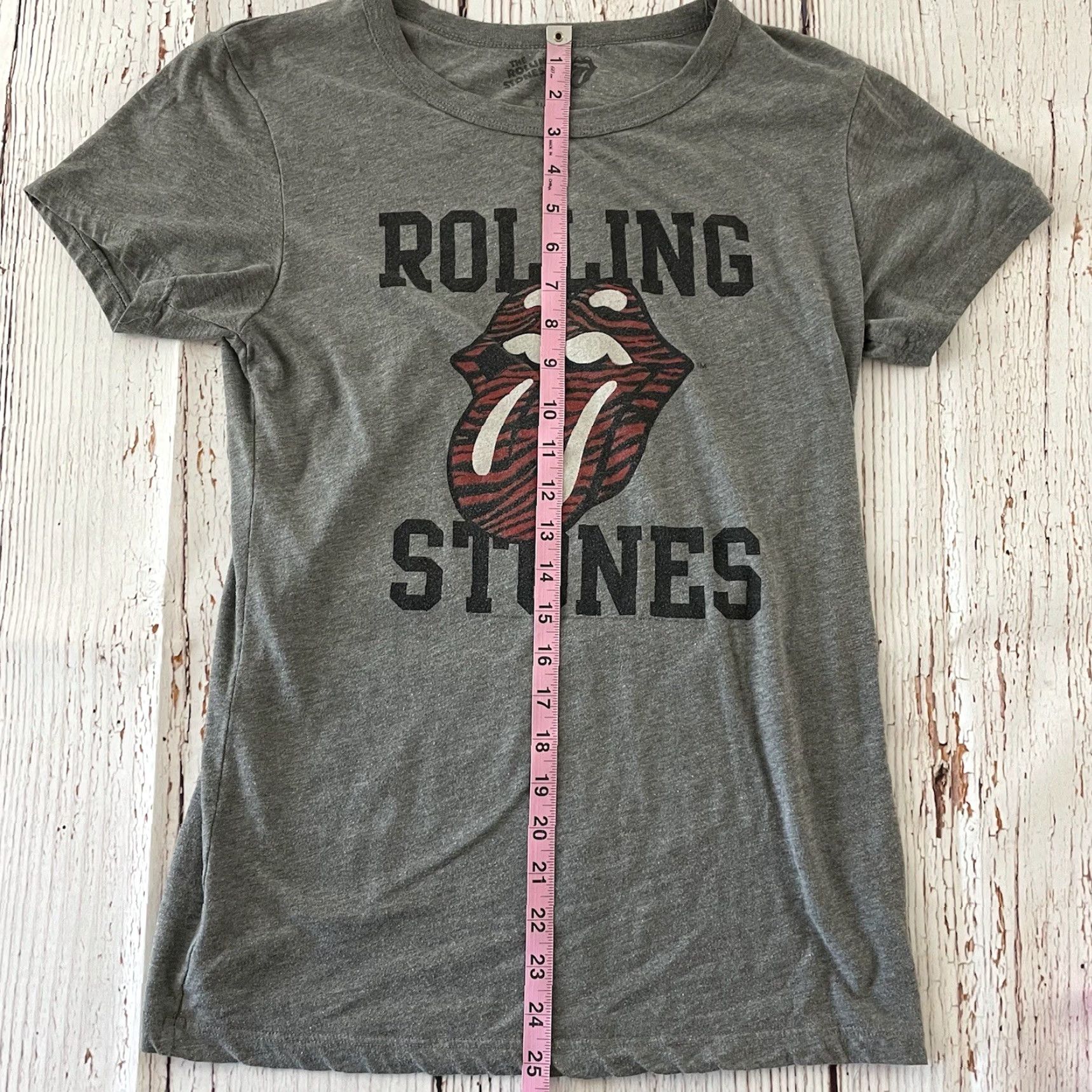 Vintage The Rolling Stones T-Shirt Short Sleeve Gray Women XL Shirt Size XL / US 12-14 / IT 48-50 - 3 Thumbnail