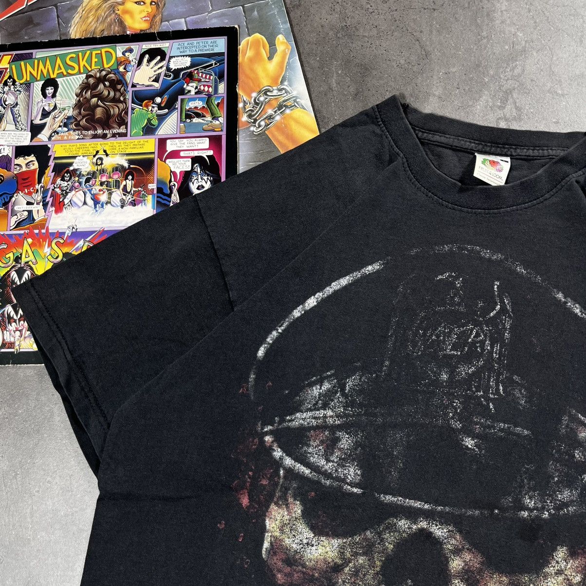 Band Tees Vintage 00s Slayer Skull Big Logo Rock Metal Tshirt Tee Size US L / EU 52-54 / 3 - 3 Thumbnail