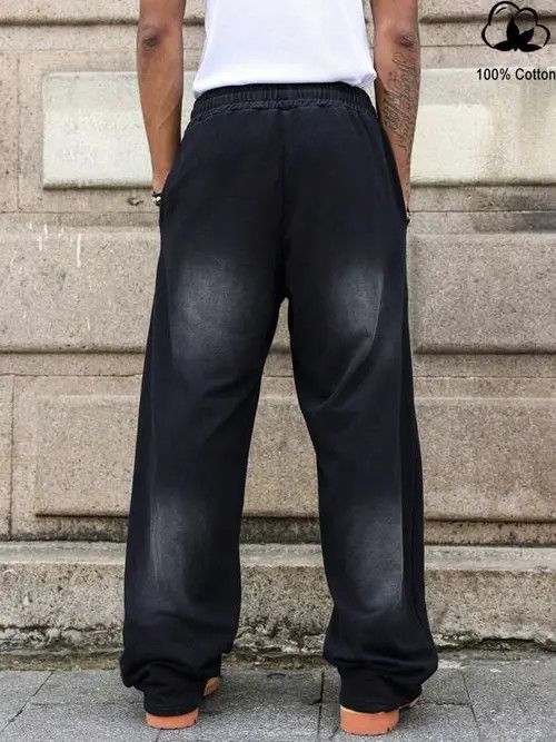 Japanese Brand Baggy Loose Y2K Sweatpants Size US 32 / EU 48 - 2 Thumbnail