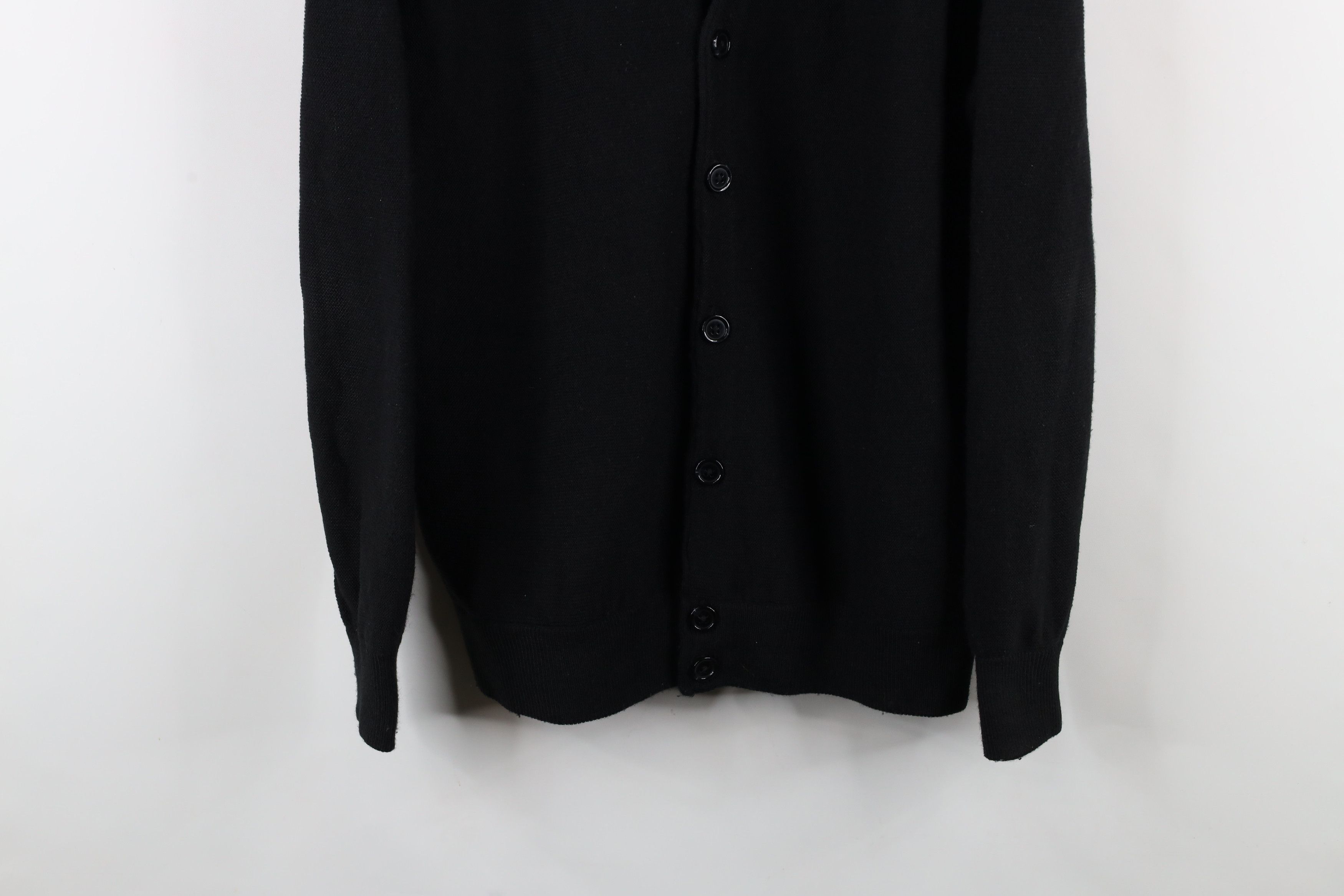 Vintage Vintage 90s Streetwear Knit Button Cardigan Sweater Black Size US L / EU 52-54 / 3 - 3 Thumbnail