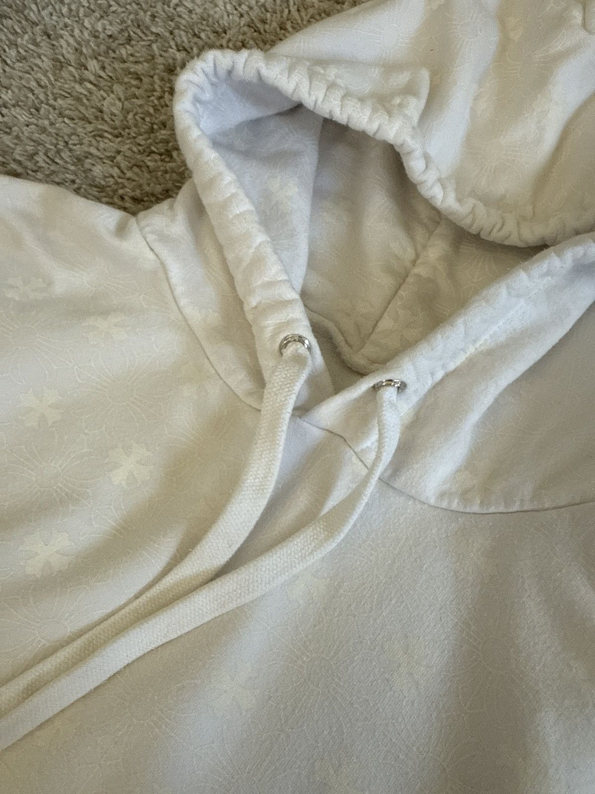 Chrome Hearts RARE Chrome Hearts White Full Print Hoodie Size US S / EU 44-46 / 1 - 5 Thumbnail