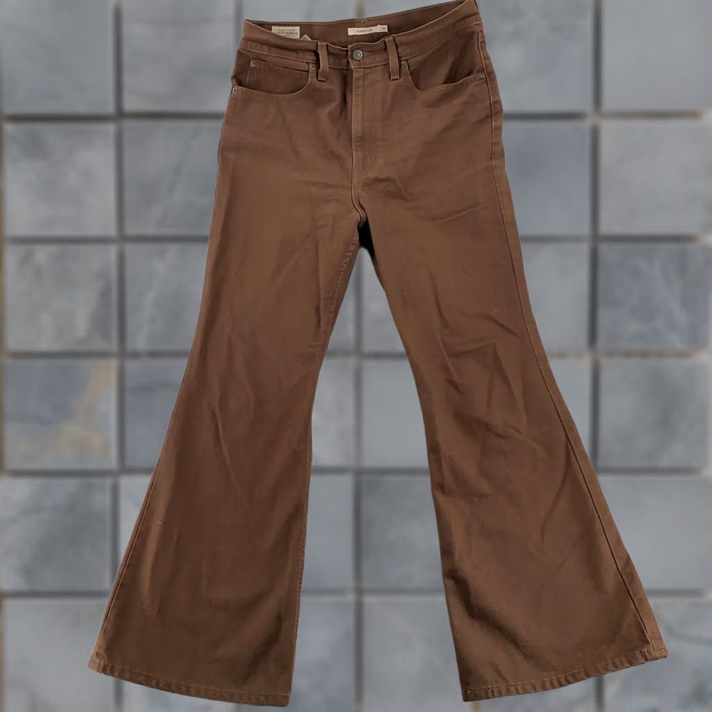 Levi's Levi's 70s High Rise Flare Jeans Womens Brown Denim Corduroy Pocket 30x28 Size 30" / US 8 / IT 44 - 1 Thumbnail