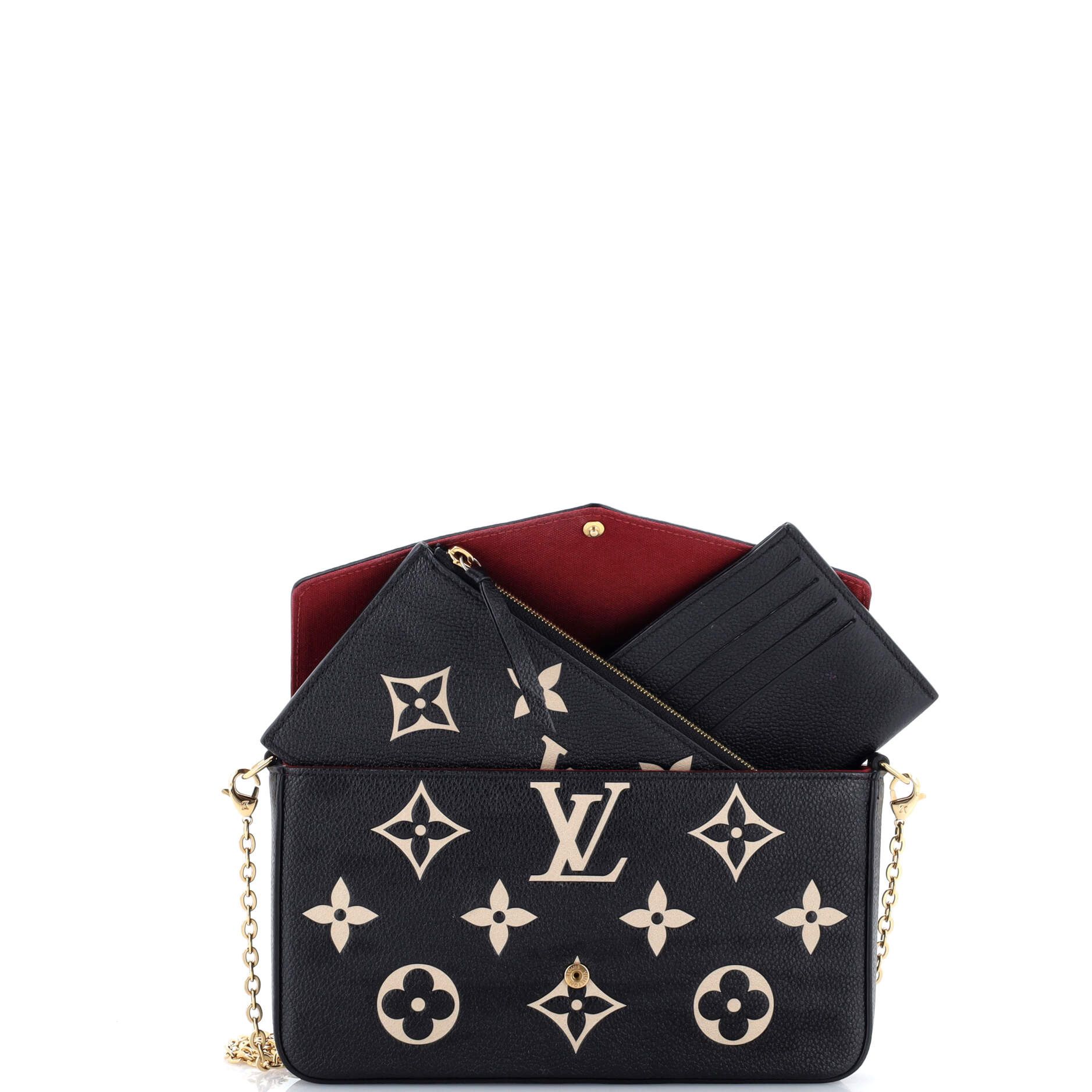 Louis Vuitton Felicie Pochette Bicolor Monogram Empreinte Giant Size ONE SIZE - 1 Thumbnail