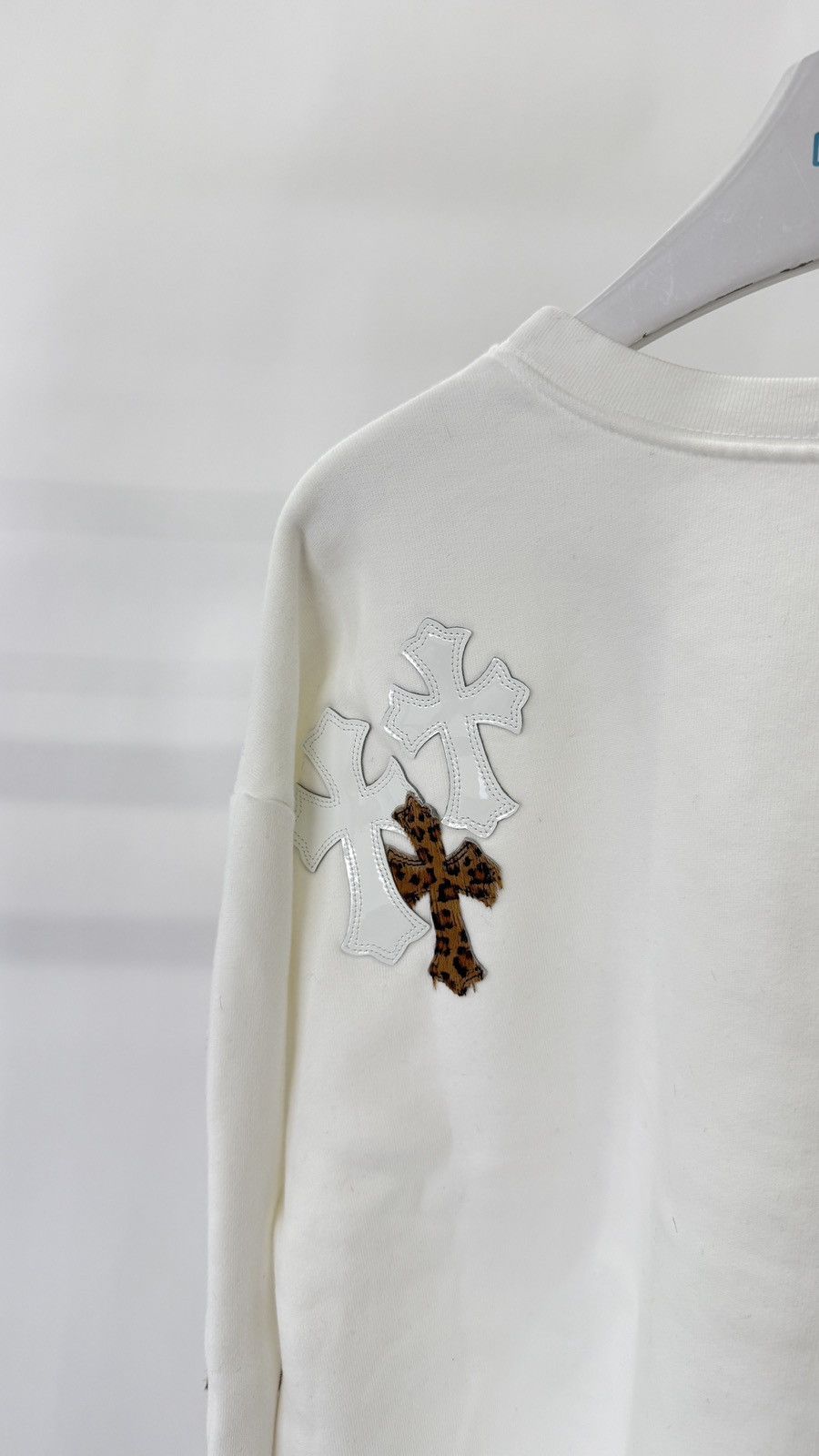 Chrome Hearts Chrome Hearts Leopard/White Patch Crewneck Size L / US 10 / IT 46 - 3 Thumbnail