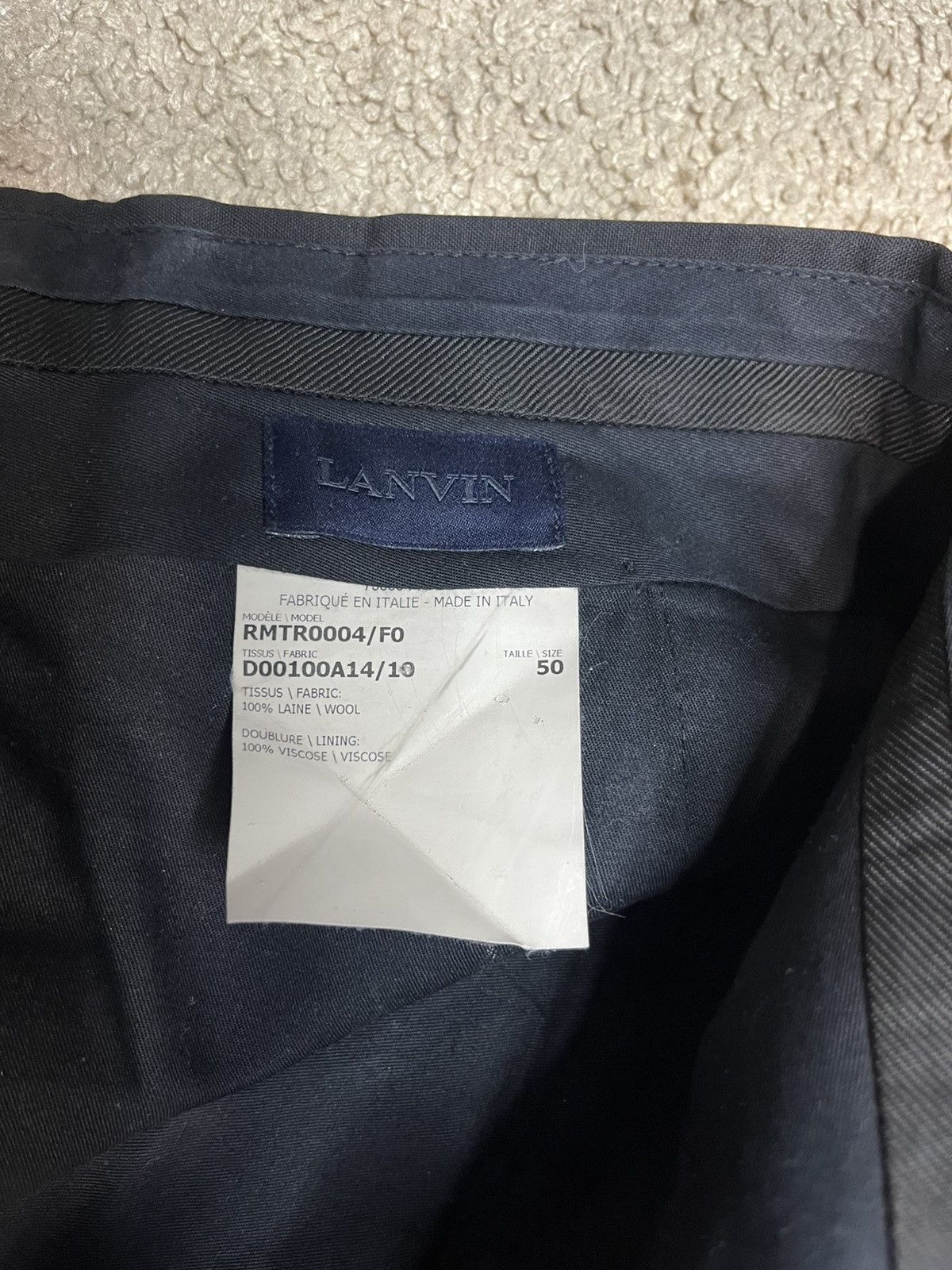 Lanvin Lanvin Wool Dress Suit Pants Trousers Size US 34 / EU 50 - 6 Thumbnail