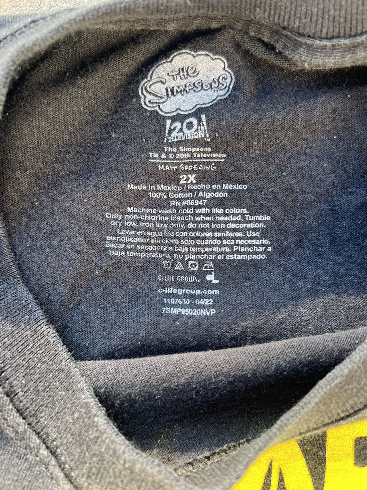 The Simpsons × Vintage Vintage black the simpsons t shirt Size US XXL / EU 58 / 5 - 3 Thumbnail