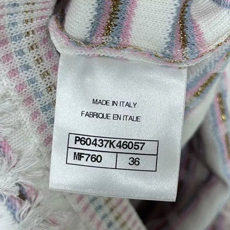 Chanel Chanel Pink White 4-Pocket Tweed Dress 36 Size XS / US 0-2 / IT 36-38 - 5 Thumbnail