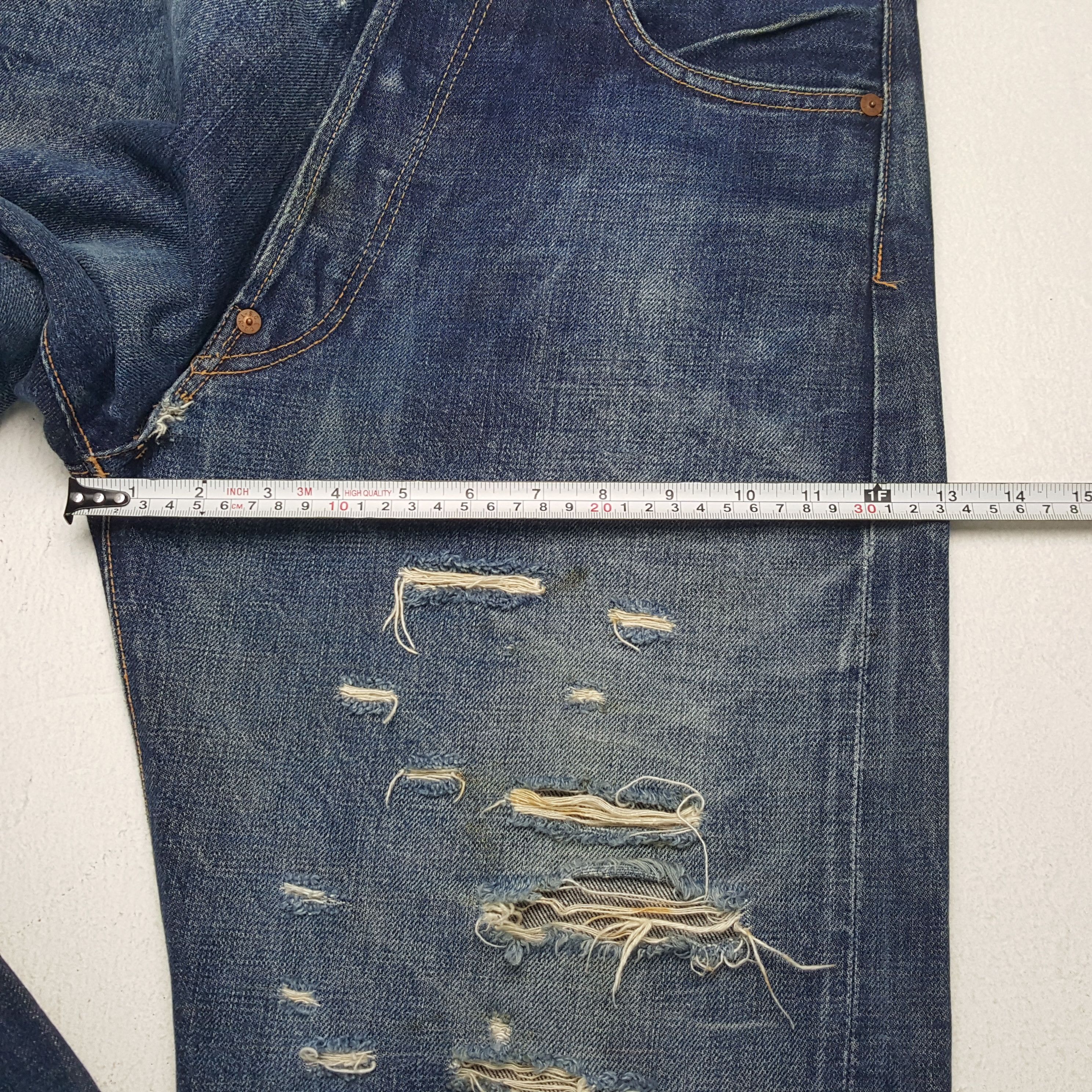 Evisu Vintage EVIS Japanese Brand Daicock Custom Style Jeans Size US 30 / EU 46 - 9 Thumbnail