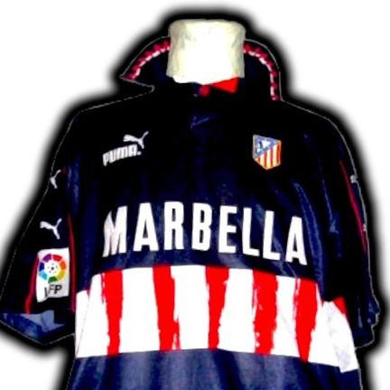 Puma Match Worn Atletico Madrid Spain 1997 1998 Away Shirt Jersey Size US XL / EU 56 / 4 - 3 Thumbnail