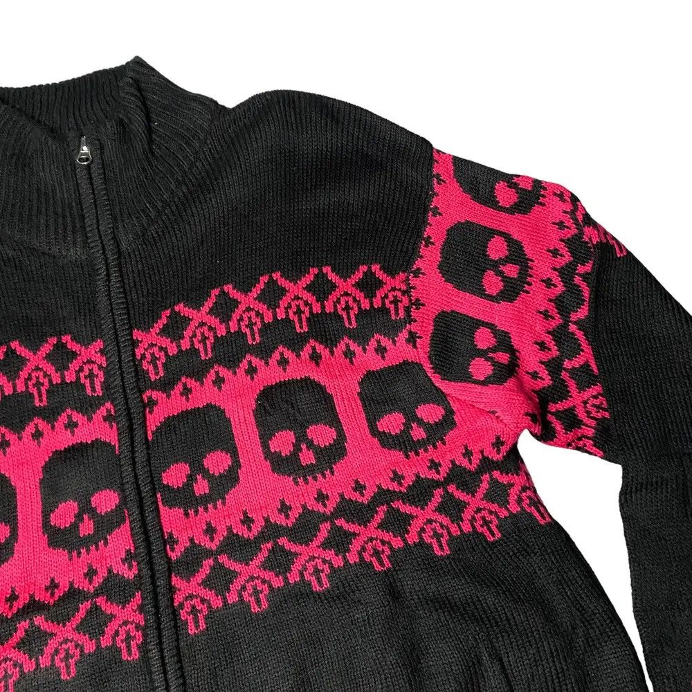 If Six Was Nine 2000's Bullet Noise Skull Cross Knitted Size US M / EU 48-50 / 2 - 3 Thumbnail