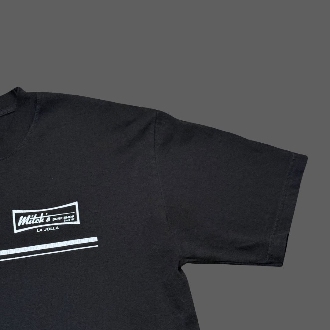 Other Mitch's Surf Shop La Jolla Black Graphic Tee Size L GUC Size US L / EU 52-54 / 3 - 3 Thumbnail