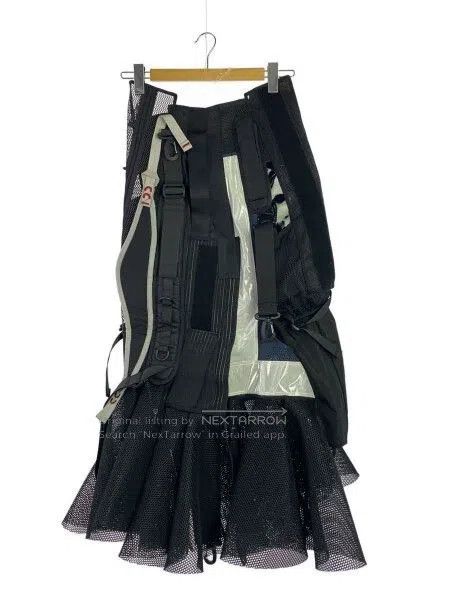 Junya Watanabe Junya Watanabe size M Black vintage design sense half skir Size 23" - 1 Thumbnail