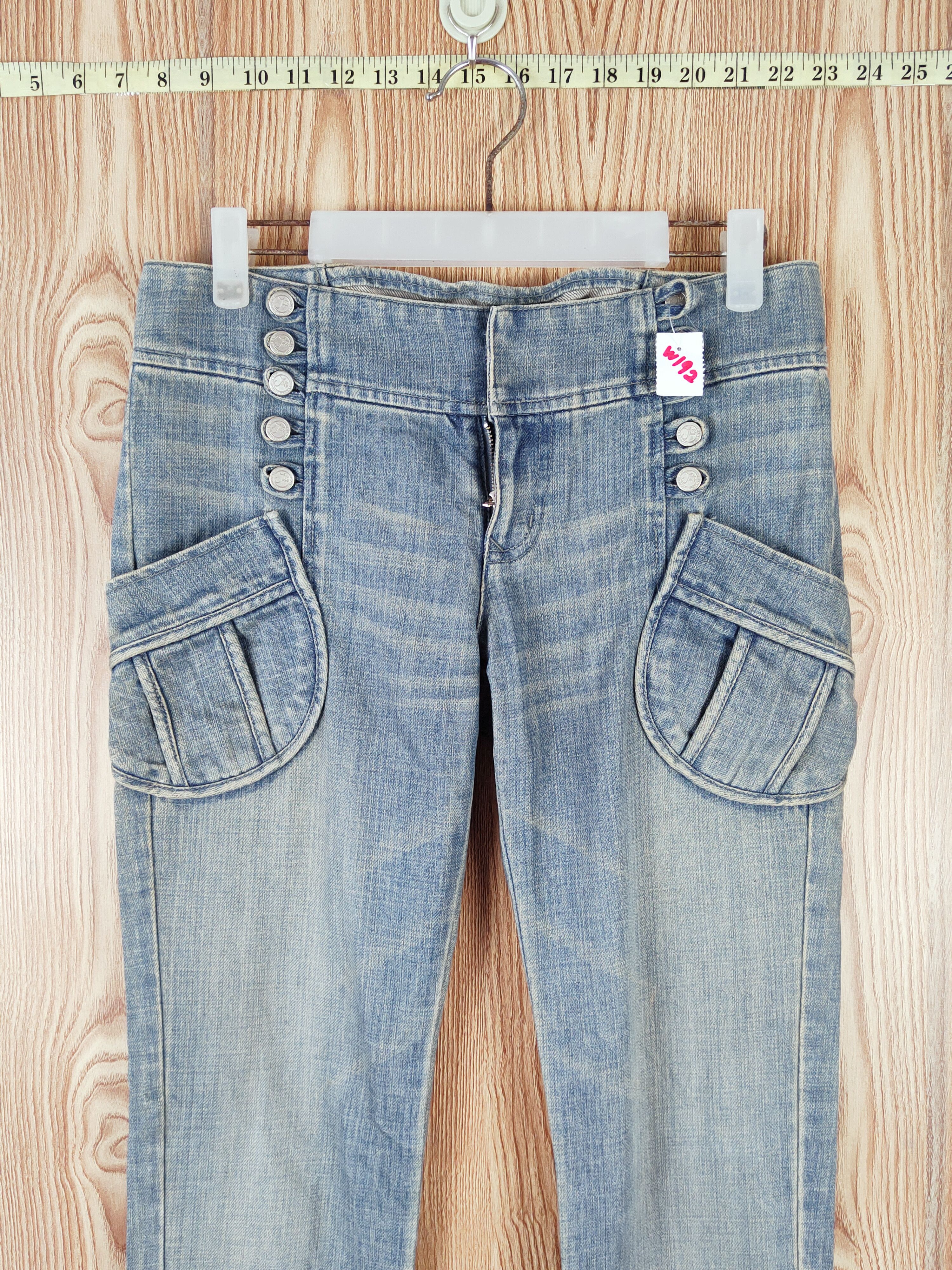 Jil Stuart Jill Stuart Blue Faded Distressed Ripped Jeans #W192 Size 27" / US 4 / IT 40 - 2 Thumbnail