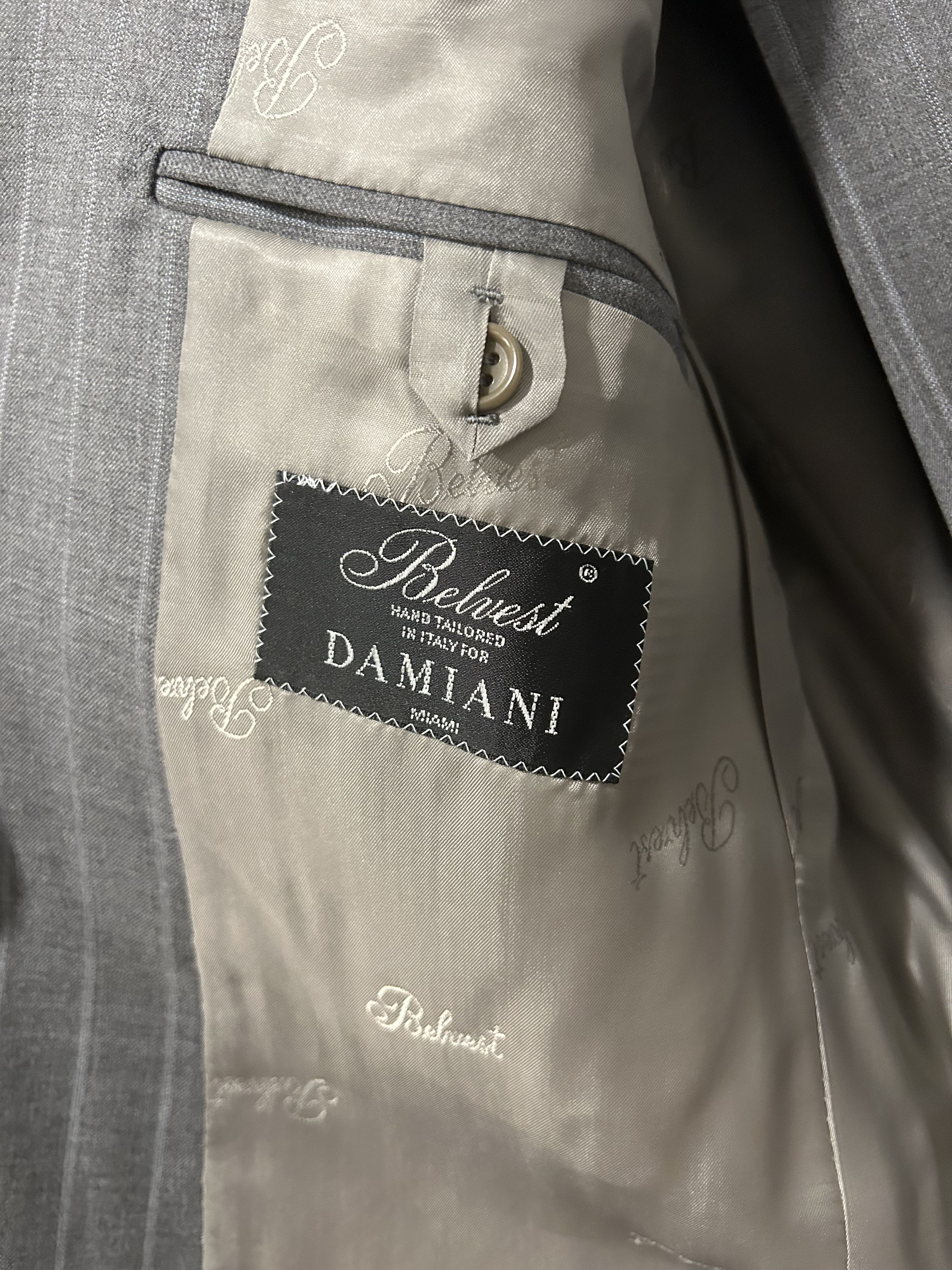 Other Vintage Custom Italian Behest Damiani Miami 2 Piece Suit Size 52R - 4 Thumbnail