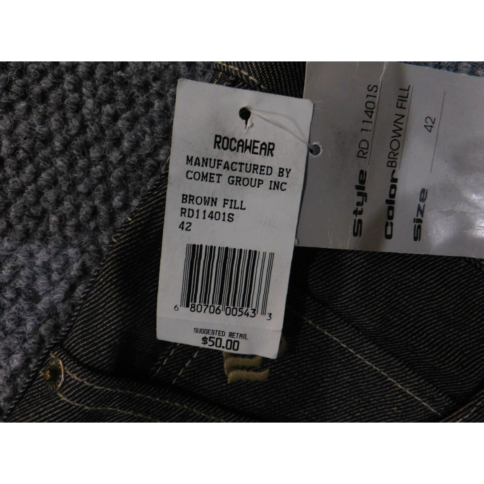 Rocawear Rocawear Shorts Mens 42 Brown Denim Carpenter Workwear Relaxed Fit Casual Hip Hop Mens Size US 42 / EU 58 - 6 Thumbnail
